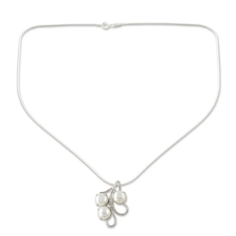 Einzigartiger Brautschmuck Sterling Silber Perlenkette Süßwasserperlen Schmuck Handgemachter Schmuck Boho Halskette Geschenk Für Sie