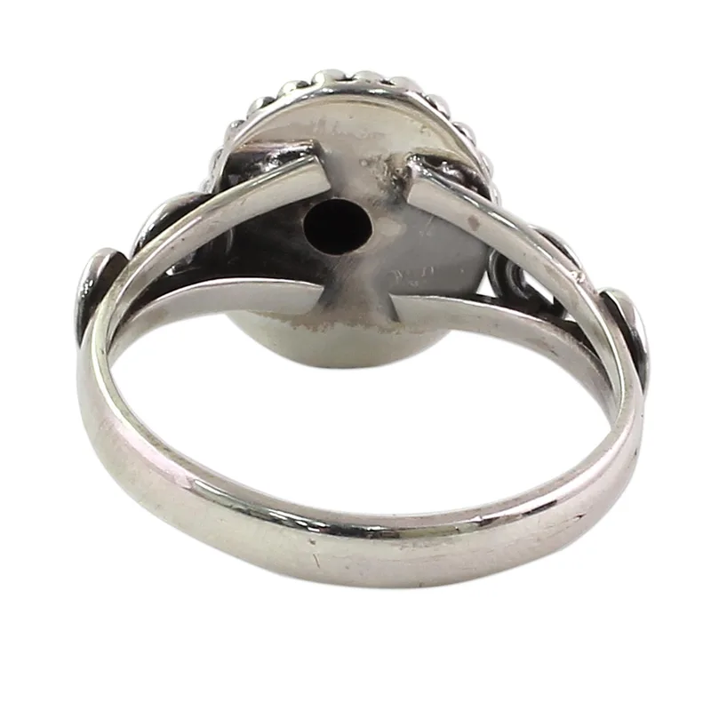 Designer-Cocktailring aus Sterlingsilber mit Malachit, grüner Edelsteinring, handgefertigter Bohème-Schmuck, Valentinstagsgeschenk für sie, Geburtstagsgeschenk