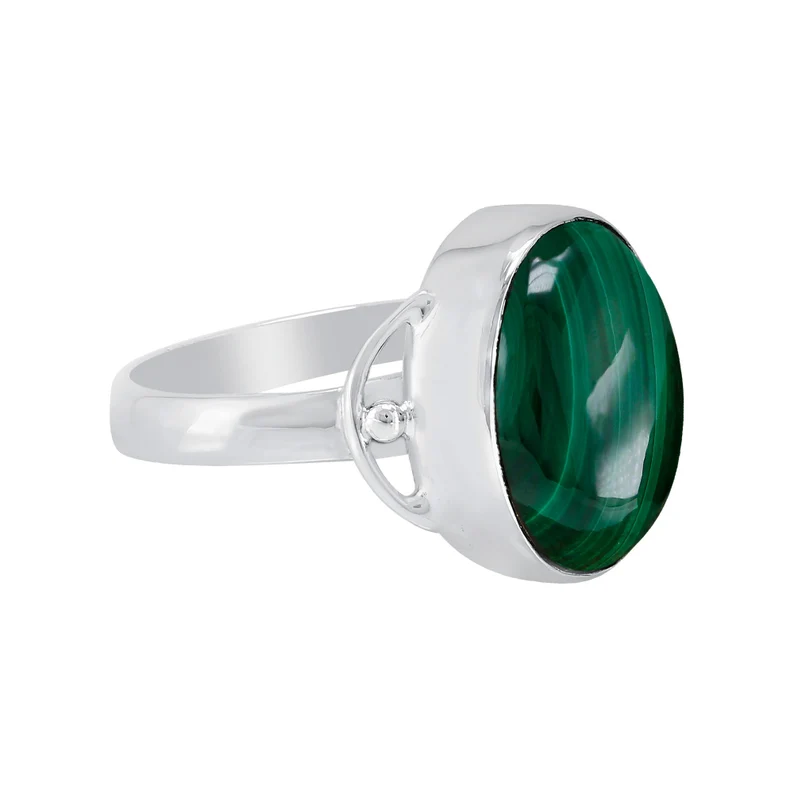 Malachit Ring Grüner Ovaler Edelsteinring 925 Silber Malachit Ring Handgefertigter Ring Malachit Schmuck Für Frauen Schöner Ring Geschenk Für Sie