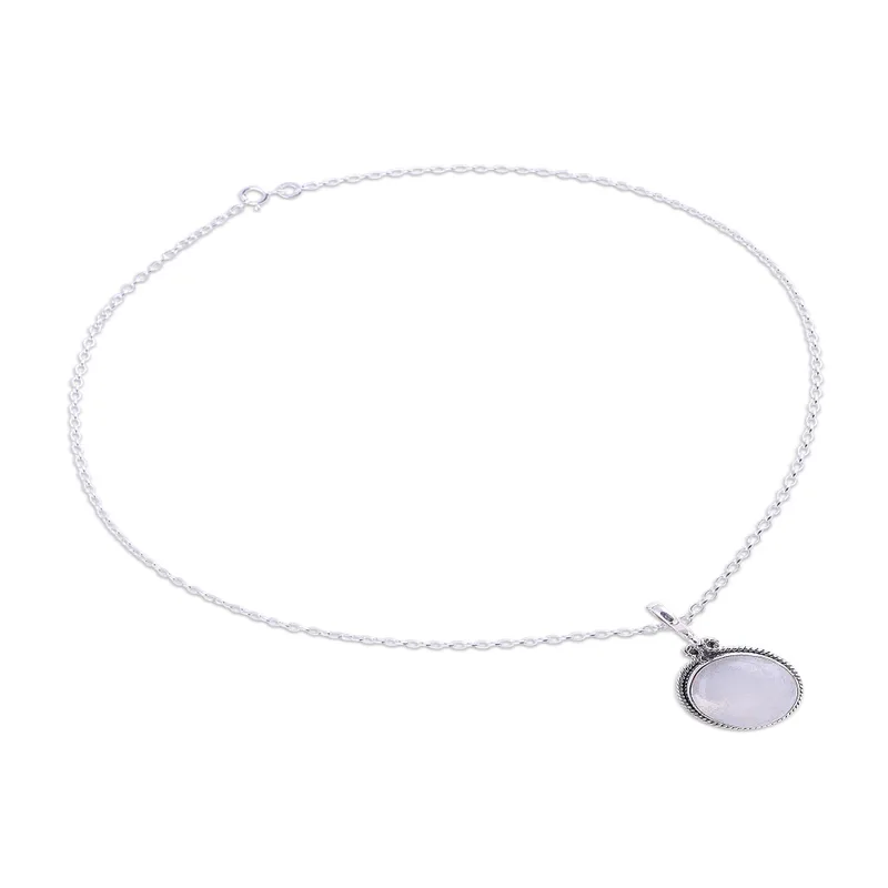 Runde Schönheit Regenbogen-Mondstein-Anhänger-Halskette 925 massives Sterlingsilber handgemachter böhmischer Schmuck Jahrestagsgeschenk für Sie und Ehefrau