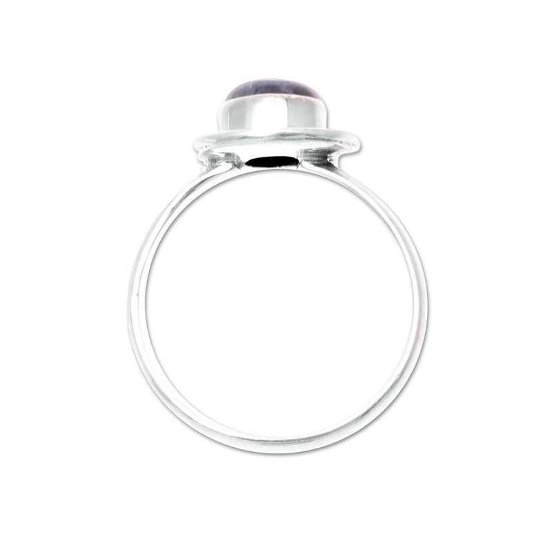Runder Labradorit Sterling Silber Seildesign Handgefertigter Designer 925 Sterling Silber Ring Geschenk für Sie & Mama