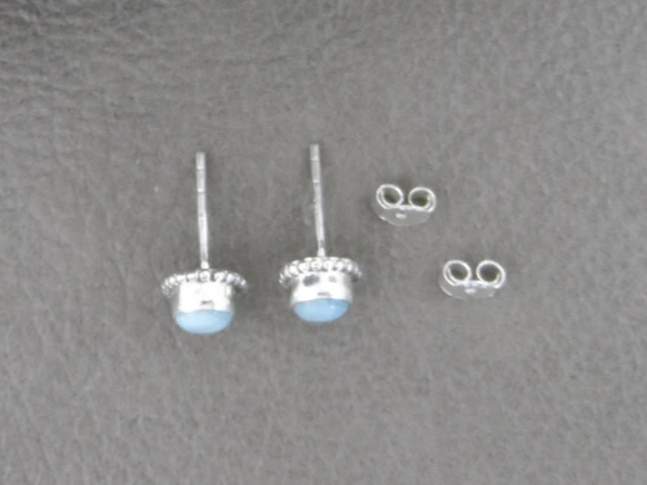 Larimar Ohrstecker aus Sterlingsilber Larimar Ohrringe Edelstein Ohrstecker Larimar Ohrstecker Larimar Schmuck
