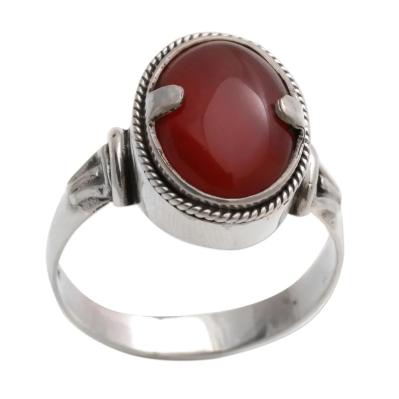 Drachenauge Natürlicher Karneol-Ring Marquise Statement Ring 925 Sterling Silber Versprechensring Handgemachter Silberring Geschenk für Sie