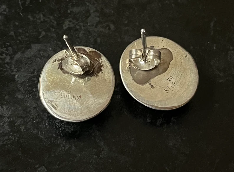 Handgemachte Malachit Edelstein Ohrstecker 925 Sterling Silber Designer Ohrringe April Geburtsstein Handgemachter Schmuck Geschenk für Sie