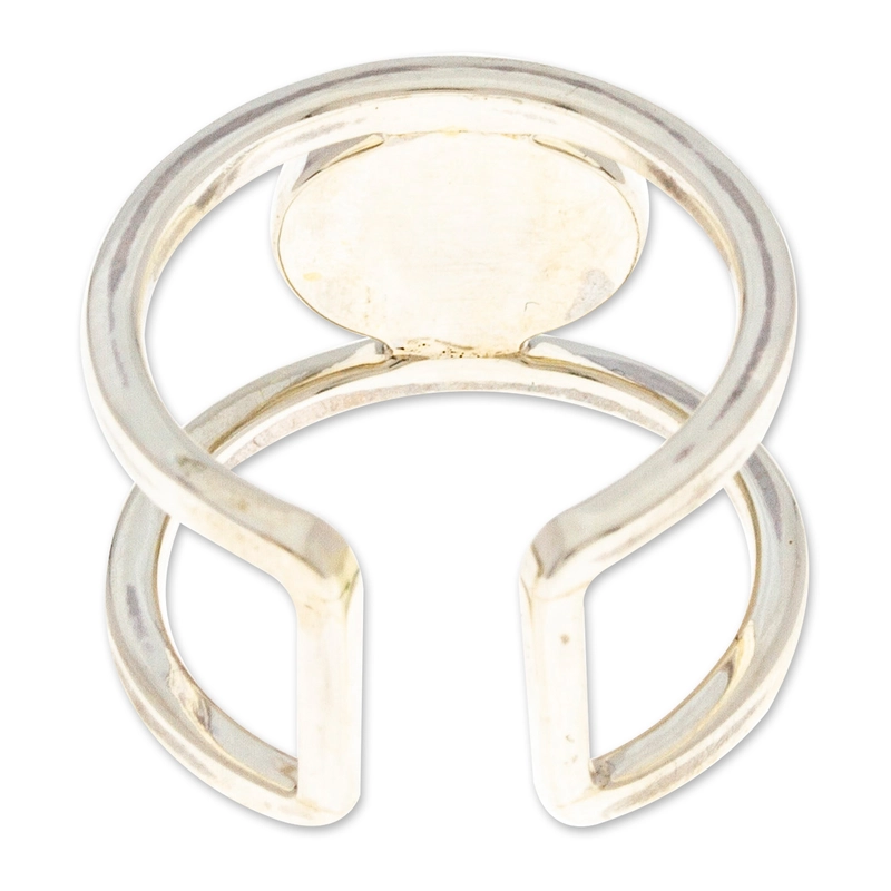 Moderner Wickelring mit Labradorit-Stein, handgefertigter Designer 925 Sterling Silber Ring, Geschenk für Sie und Mama
