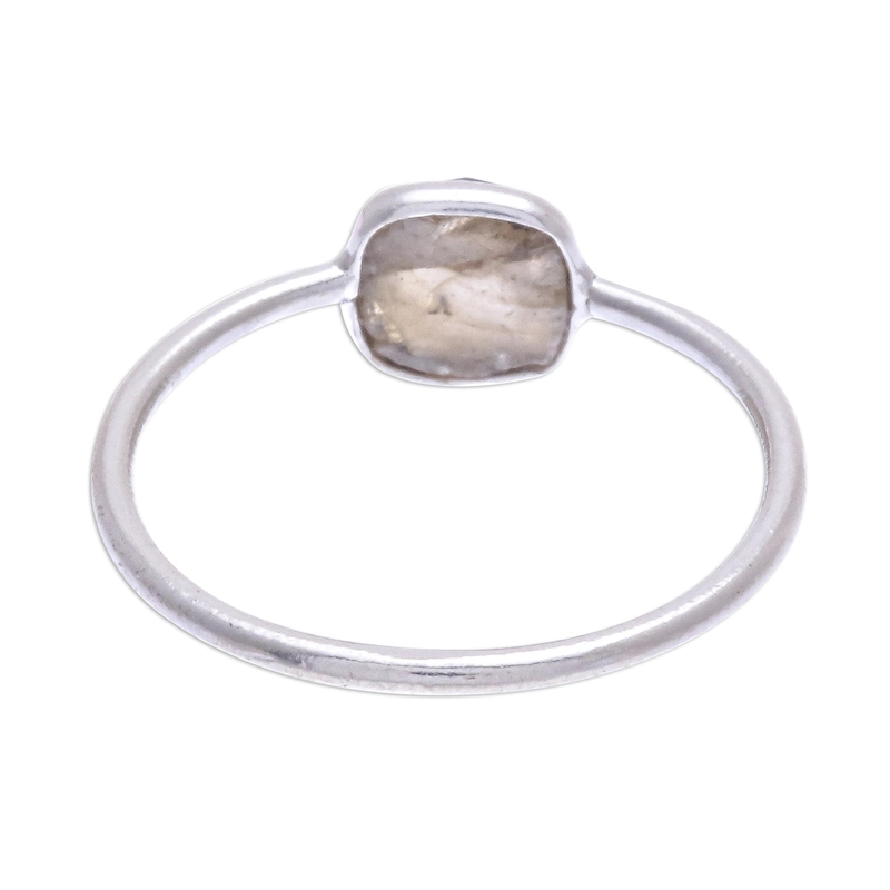 Einfacher Labradorit-Ring 925 Handgefertigt Design Sterlingsilber Geschenk Für Sie & Mutter