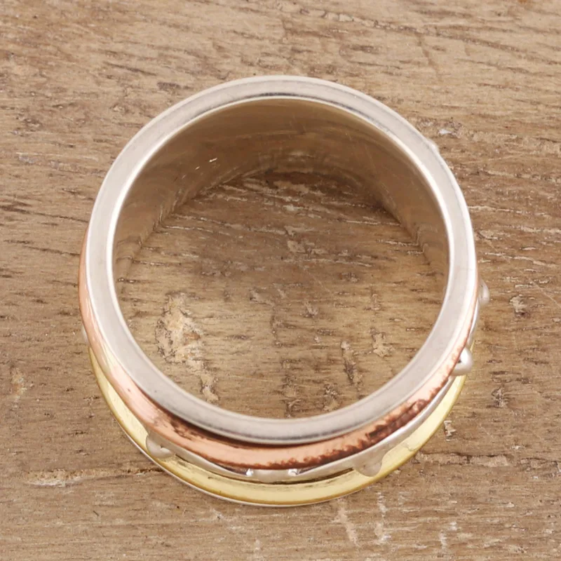 925 Sterling Silber Spinner Ring Handgemachter Ring Silberschmuck Böhmischer Zierlicher Ring Geschenk Für Sie