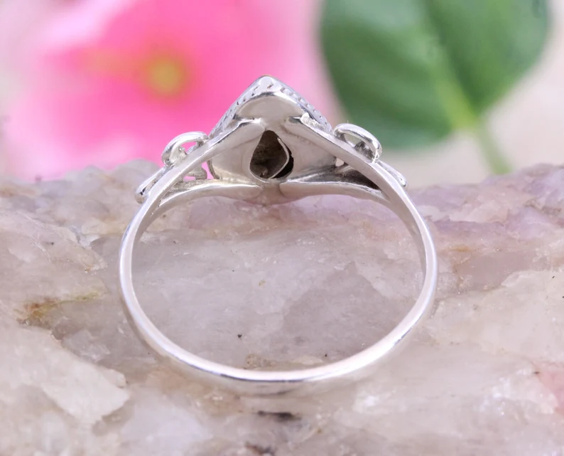 Eleganter Tigerauge Ring Edelstein Ring Gelber Bandring 925 Sterlingsilber Hochzeitsgeschenk Ring für die Liebe