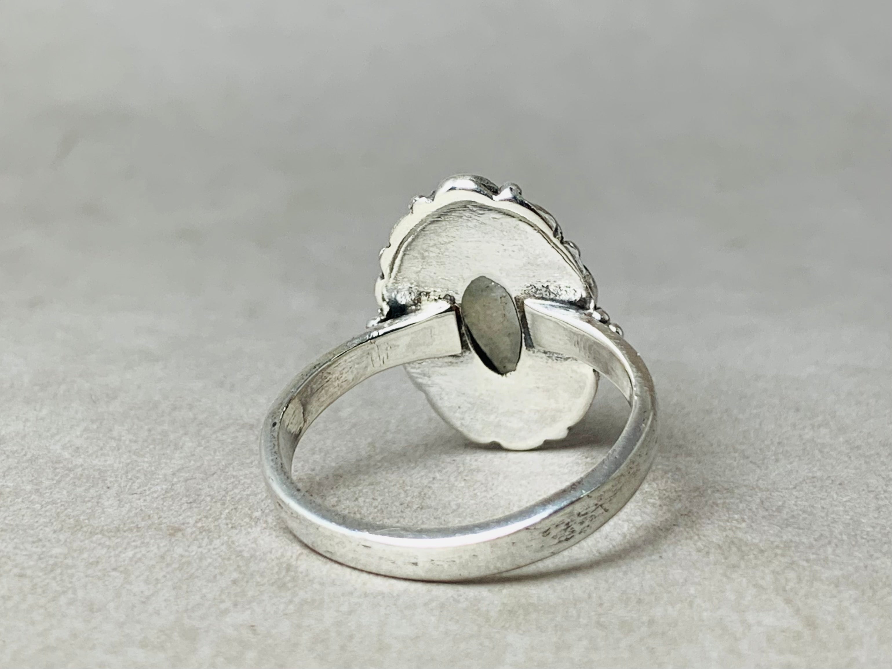 Marquis-Schliff Mondsteinring 925 Sterling Silber Zigeuner Boho Statement Ring Geburtstagsgeschenk Damenring