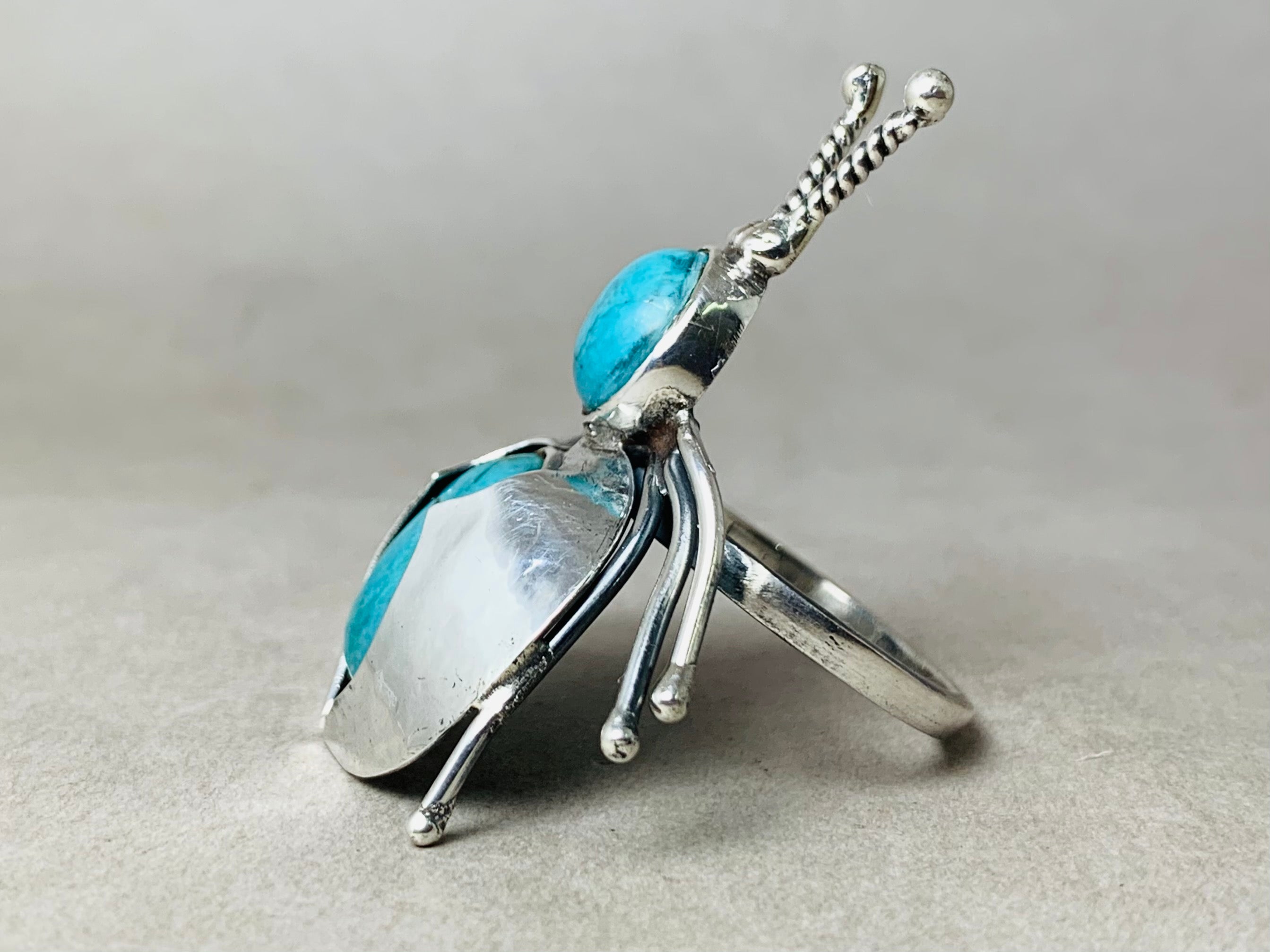 Grüner Türkis Ring 925 Sterling Silber Ring Statement Ring Edelstein Ring Einzigartiger Ring Geschenk Für Sie
