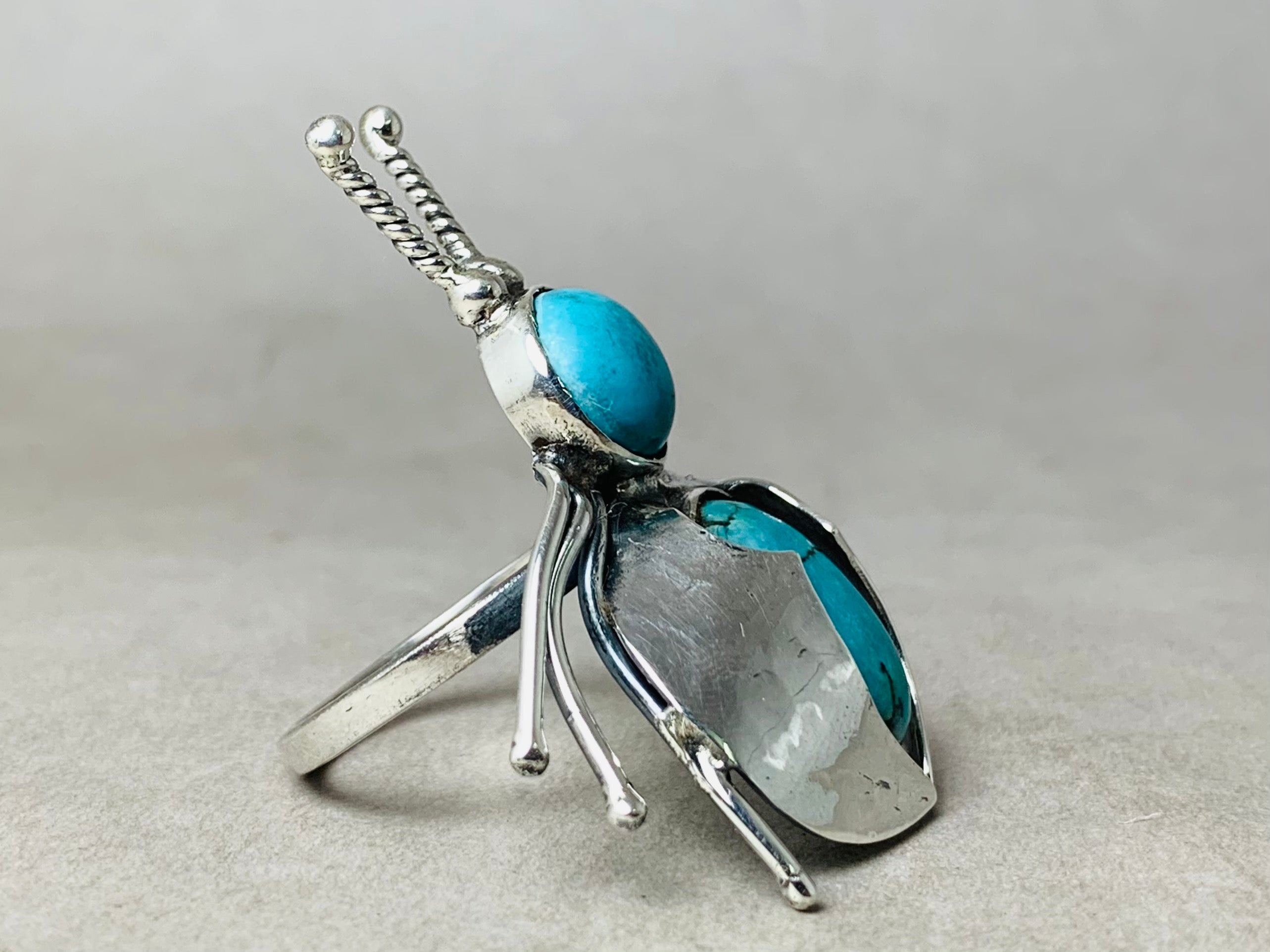 Grüner Türkis Ring 925 Sterling Silber Ring Statement Ring Edelstein Ring Einzigartiger Ring Geschenk Für Sie