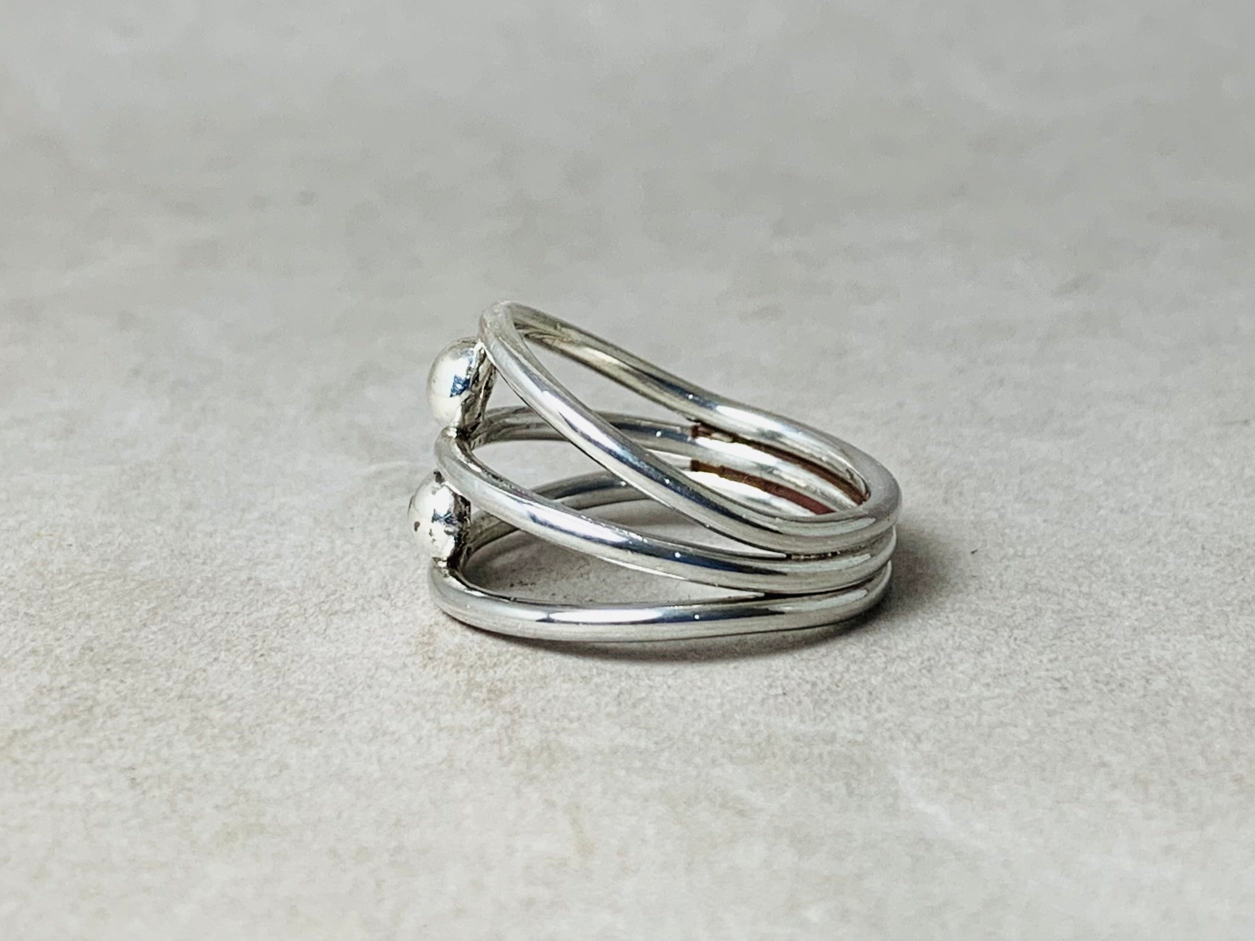 Doppelpunkt Ring 925 Silber Ring Handgemachter Ring Statement Ring Einzigartiger Ring Geschenk Für Sie