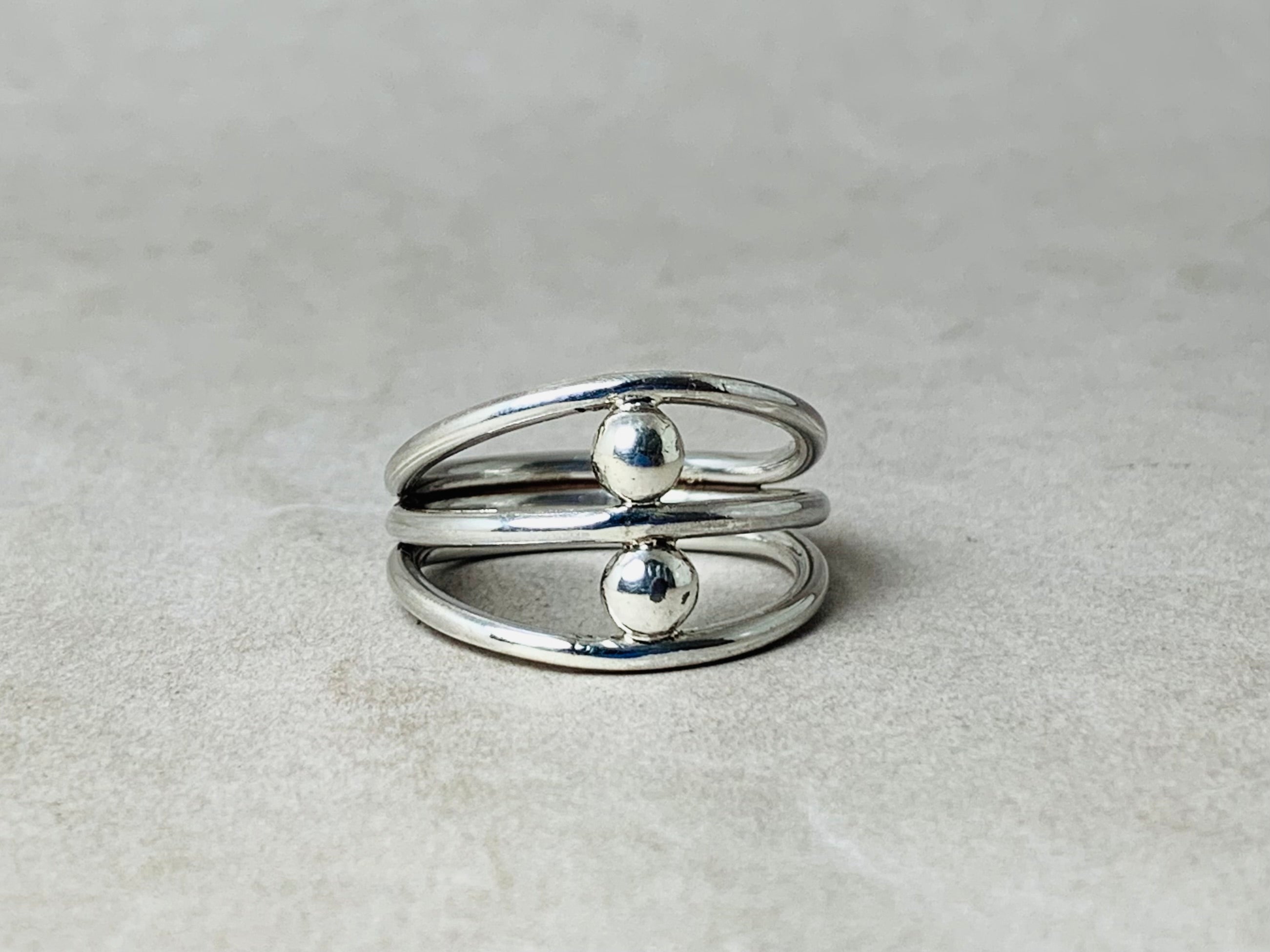 Doppelpunkt Ring 925 Silber Ring Handgemachter Ring Statement Ring Einzigartiger Ring Geschenk Für Sie