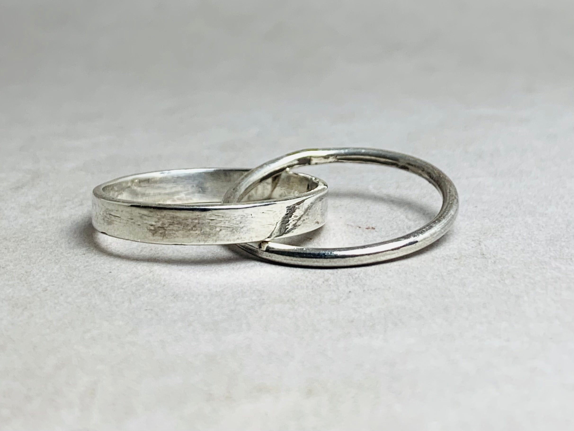 Band Rol Ring 925 Massief Zilveren Ring Verstrengelende Ring Handgemaakte Unieke Ring Statement Ring Fidget Ring