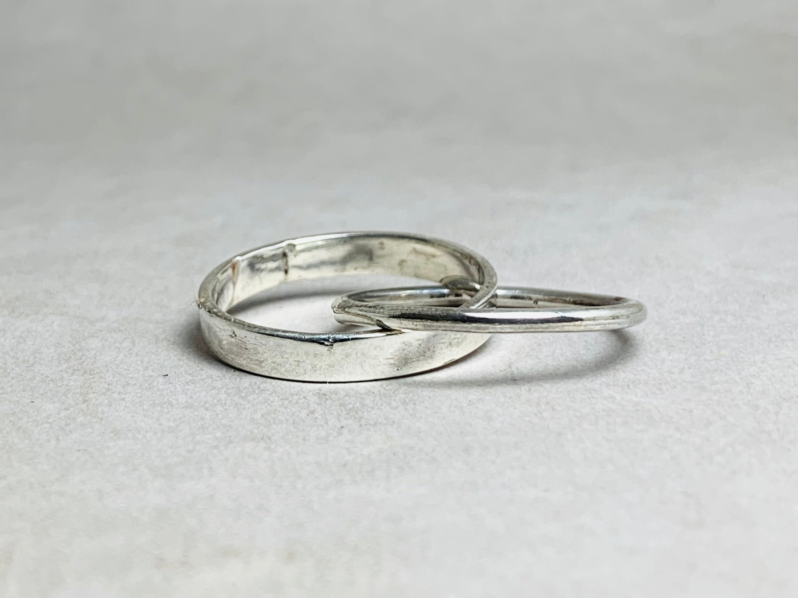 Band Rol Ring 925 Massief Zilveren Ring Verstrengelende Ring Handgemaakte Unieke Ring Statement Ring Fidget Ring