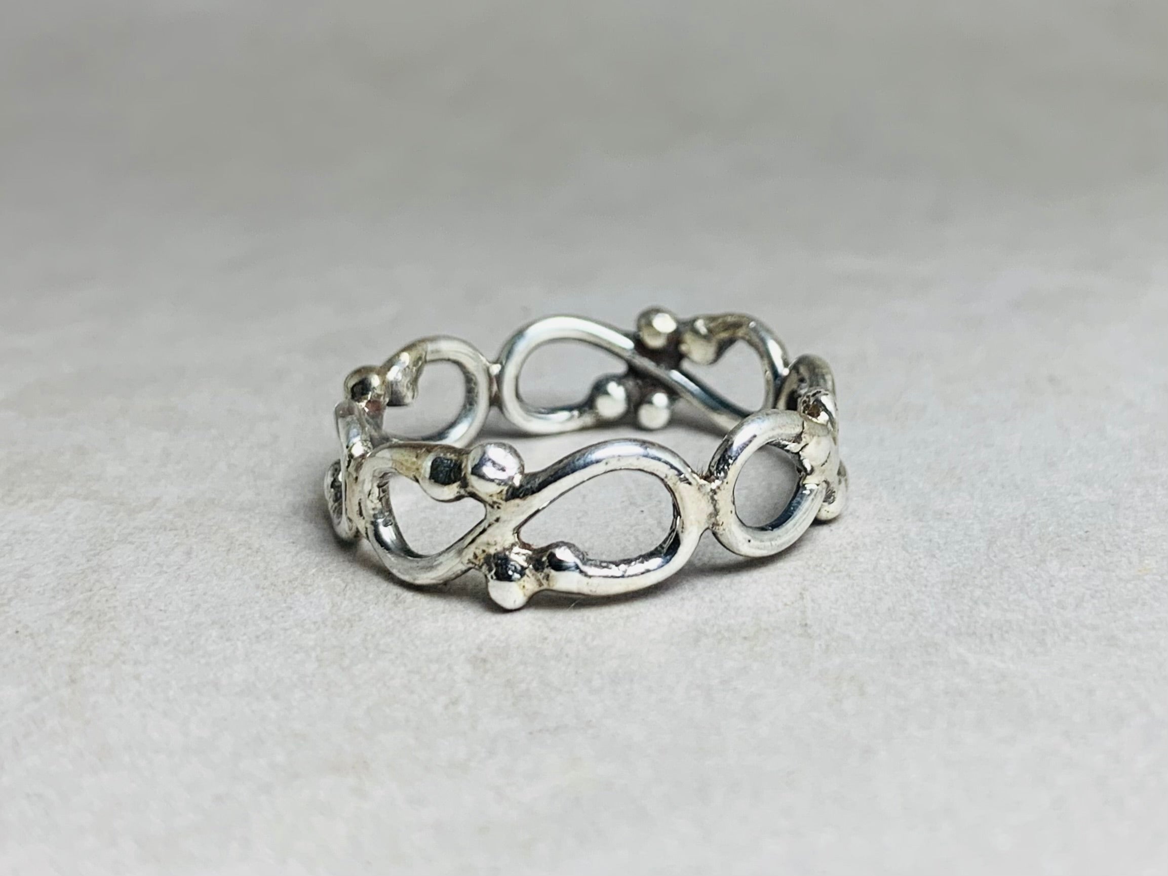 Infinity Design Ring 925 Silver Ring Infinity Band Handmade Twisted Ring Unique Ring Everyday Ring Gift for Her