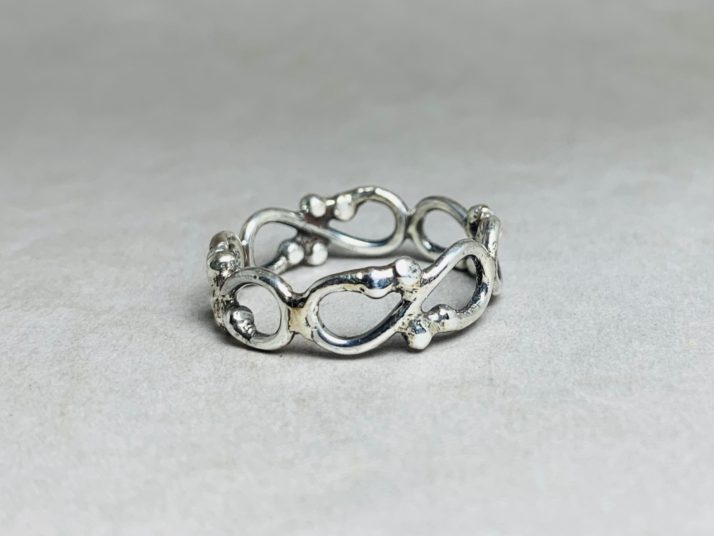 Infinity Design Ring 925 Silver Ring Infinity Band Handmade Twisted Ring Unique Ring Everyday Ring Gift for Her