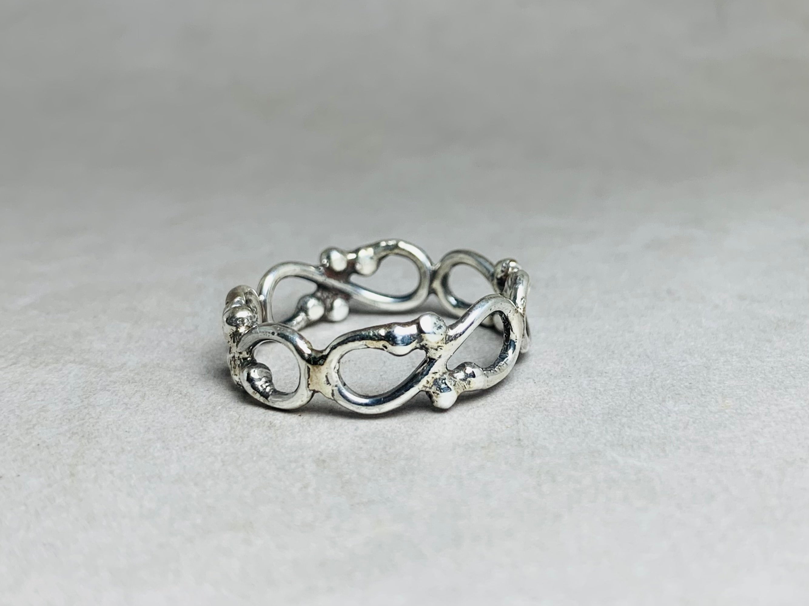 Infinity Design Ring 925 Silver Ring Infinity Band Handmade Twisted Ring Unique Ring Everyday Ring Gift for Her