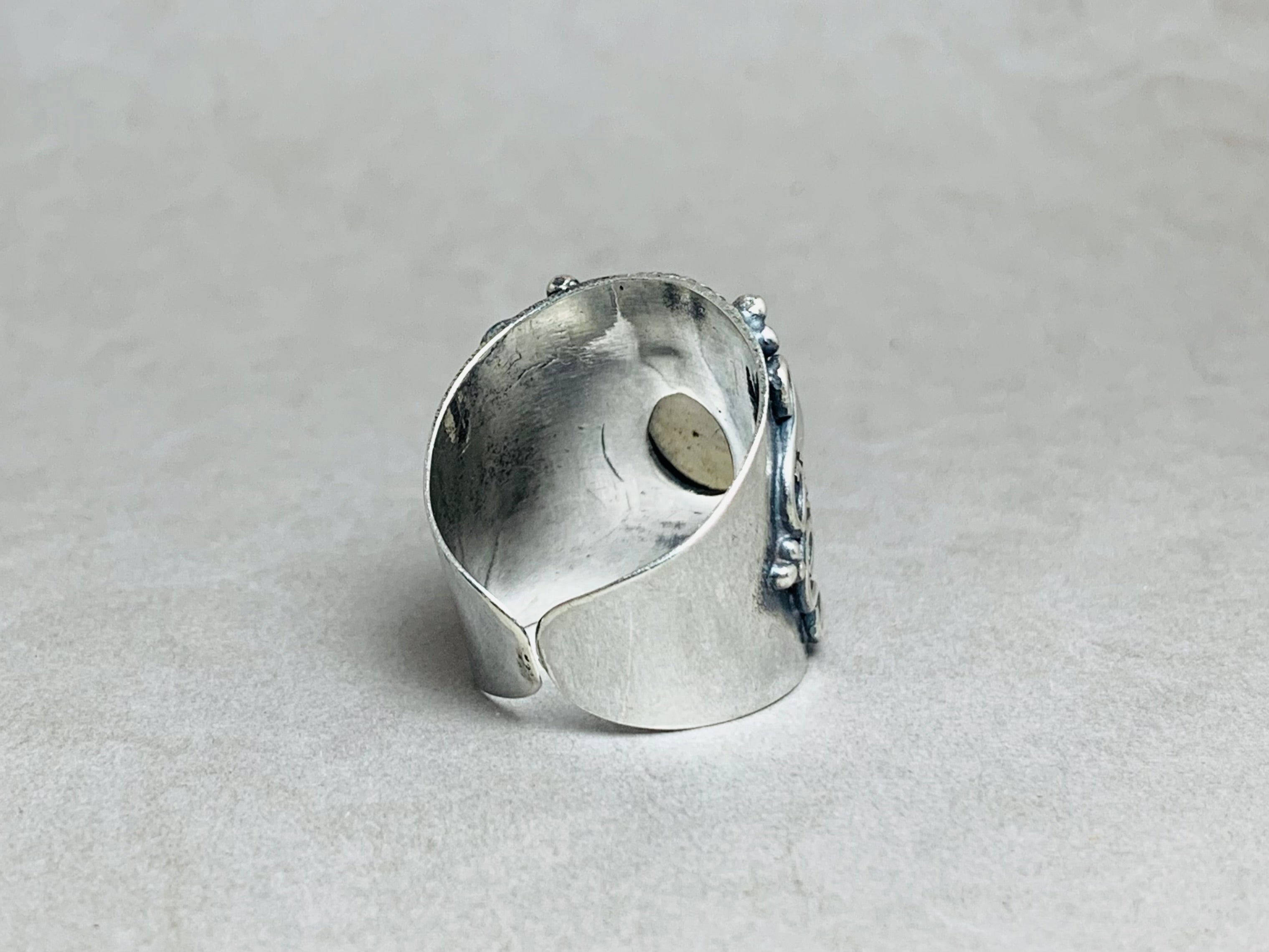 Mondstein Boho Ring 925 Sterlingsilber Ring Statement Ring Regenbogen Mondstein Juni Geburtsstein Geschenk für Sie