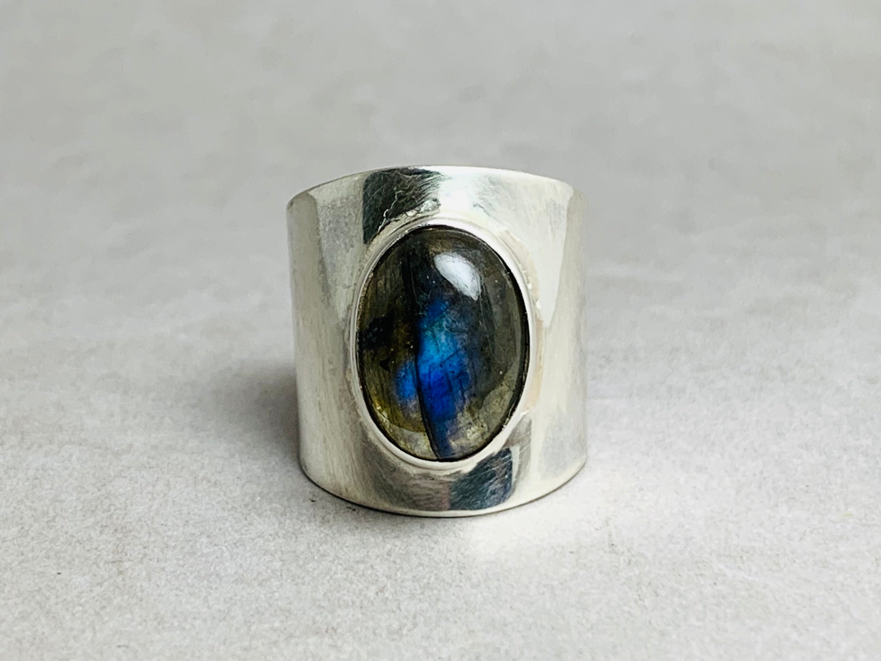 Labradorite Ring 925 Silver Ring Statement Handmade Ring Silver Band Ring Bohemian Ring Gypsy Style Ring Boho Ring