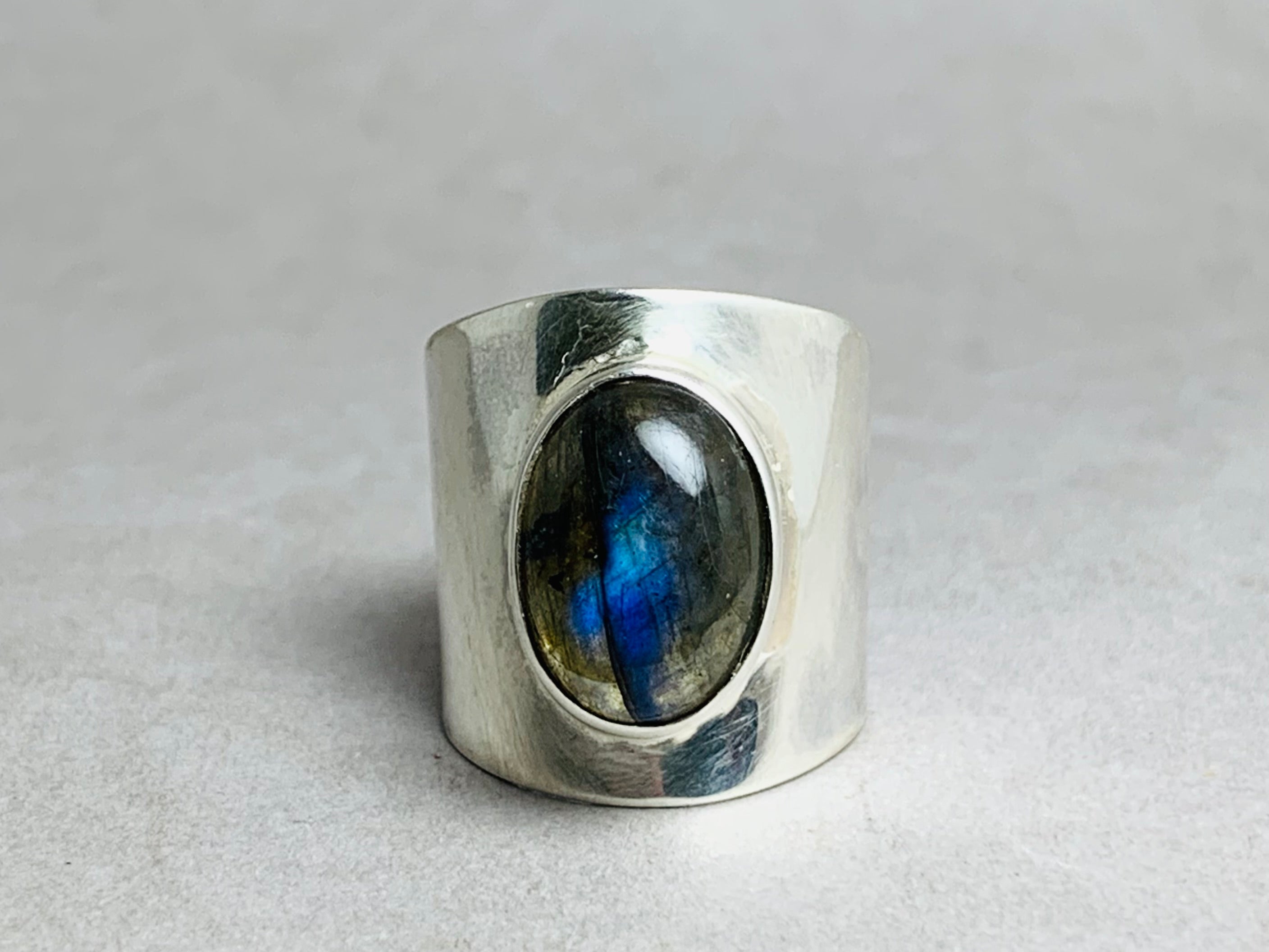 Labradorite Ring 925 Silver Ring Statement Handmade Ring Silver Band Ring Bohemian Ring Gypsy Style Ring Boho Ring