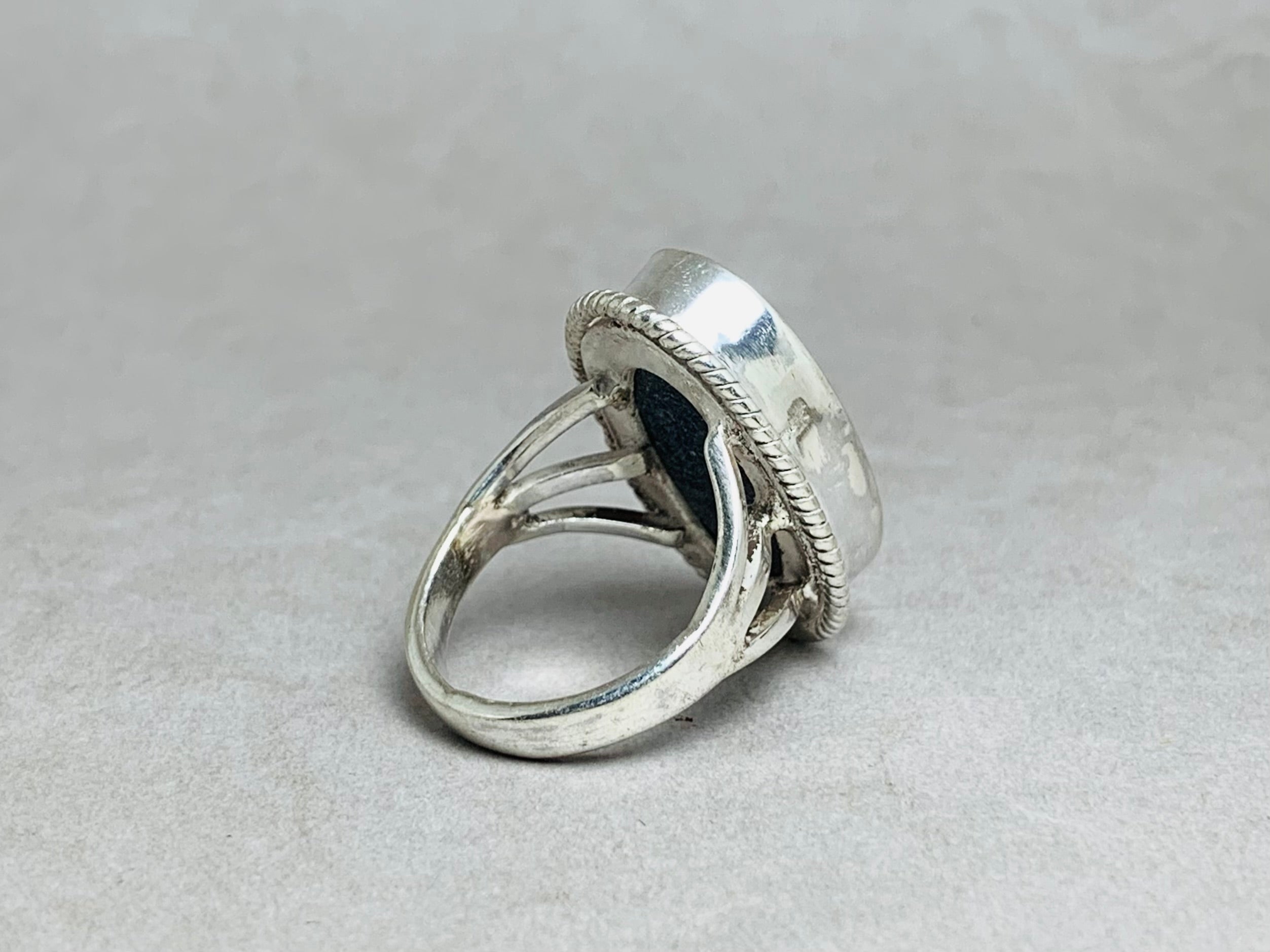 Abalone Muschel Ring 925er Silberring Muschel Edelstein Boho Ring Statement Ring Sterling Silber Ring Strandring