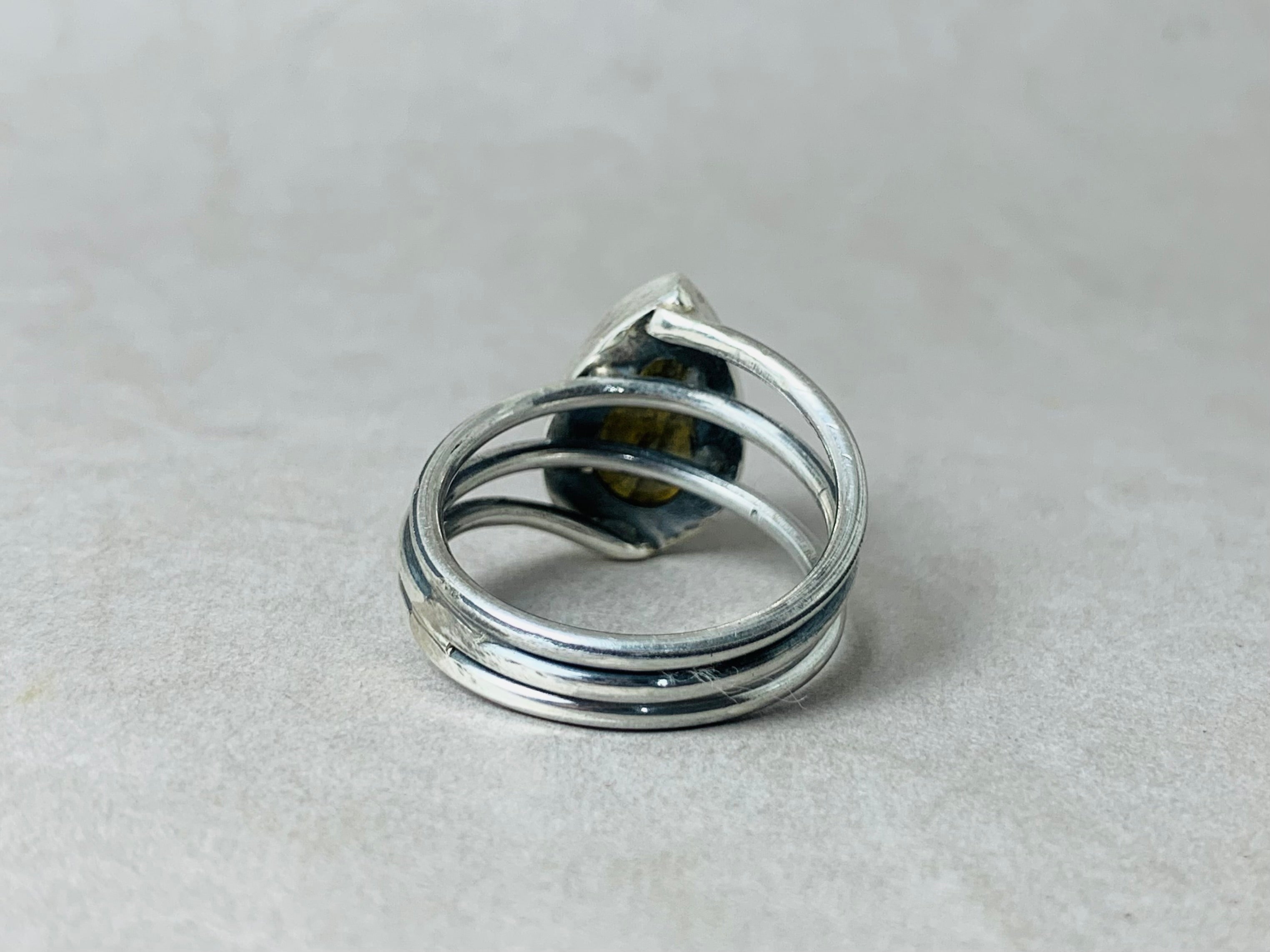 Labradorit Ring 925 Silber Ring Böhmischer Handgemachter Blauer Edelstein Ring Einzigartiger Ring