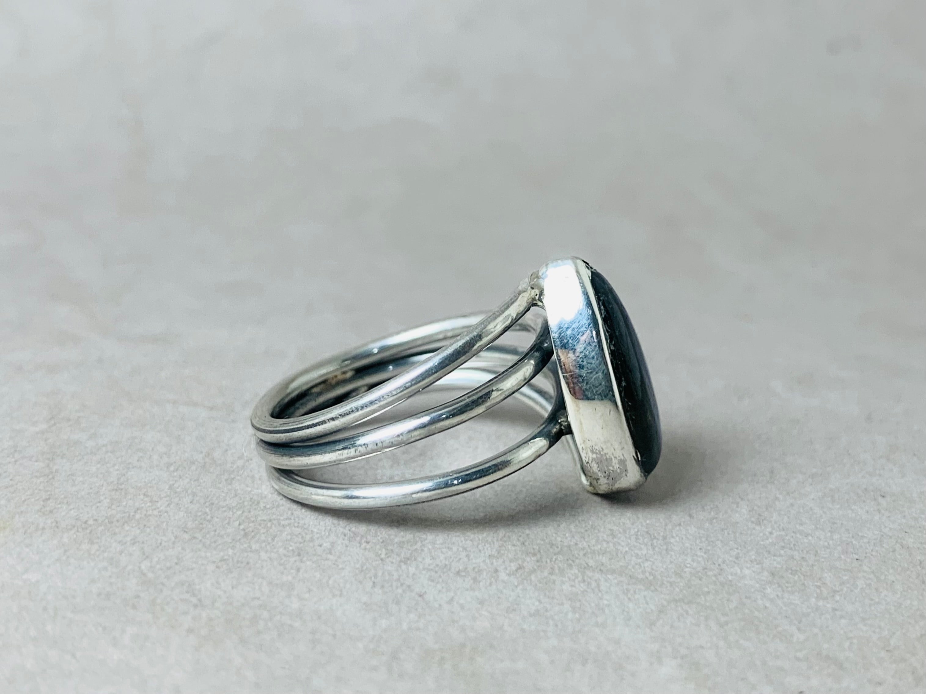 Labradorit Ring 925 Silber Ring Böhmischer Handgemachter Blauer Edelstein Ring Einzigartiger Ring