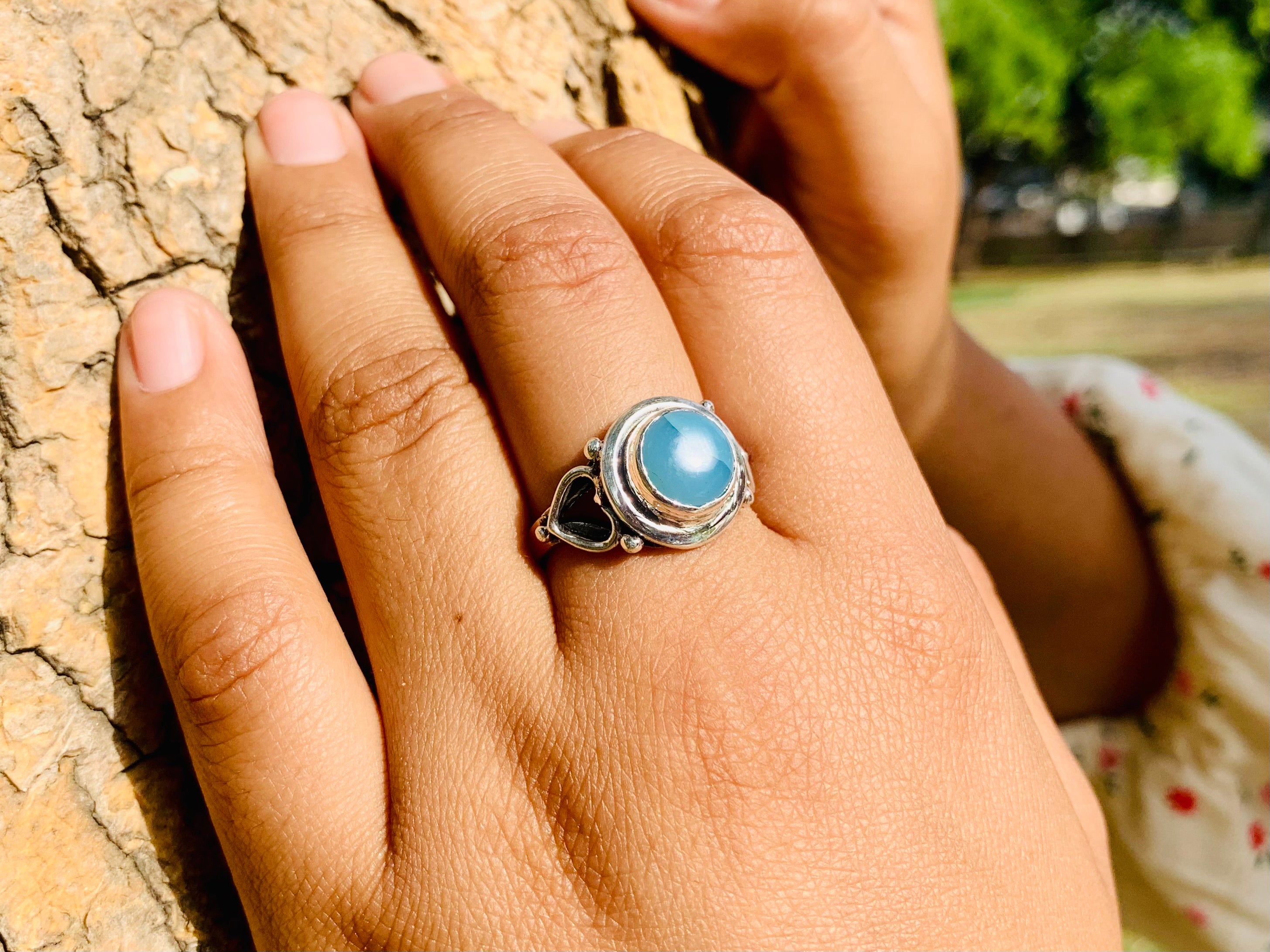 Minimalistischer Perlenring 925er Silberring Süßwasserperlenring Zarter Stapelring für Frauen Handgefertigter Silberring Boho-Ring