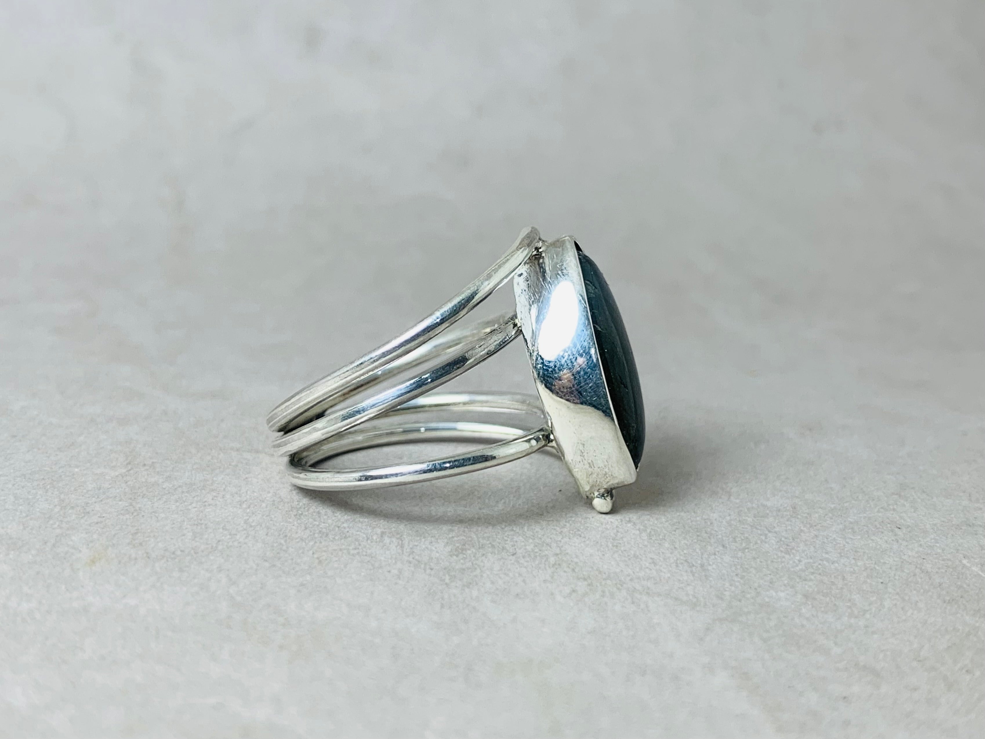 Natürlicher Labradorit Ring 925 Silber Ring Handgefertigter Marquise Labradorit Blauer Blitzender Edelstein Statement Ring