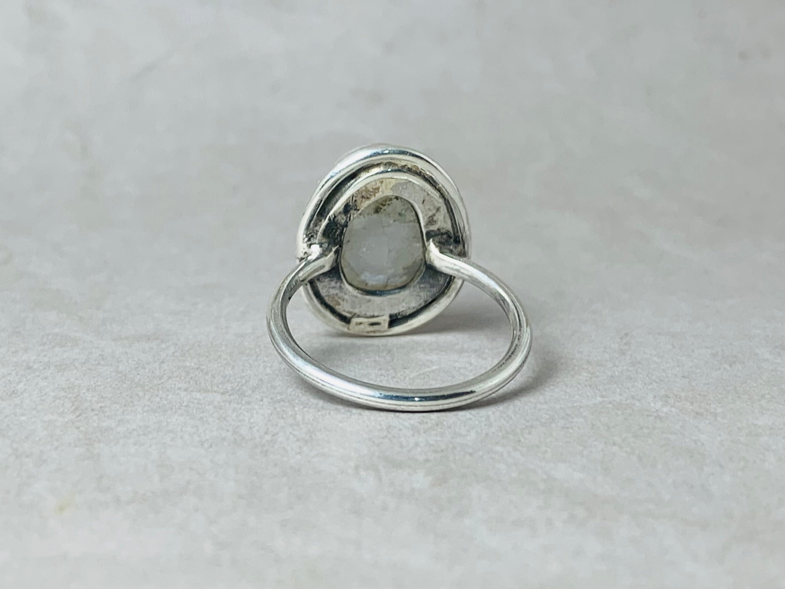 Mondsteinring 925 Sterling Silber Ring Edelsteinring Handgemachter Damenring Echter Mondstein Juni Geburtssteinring