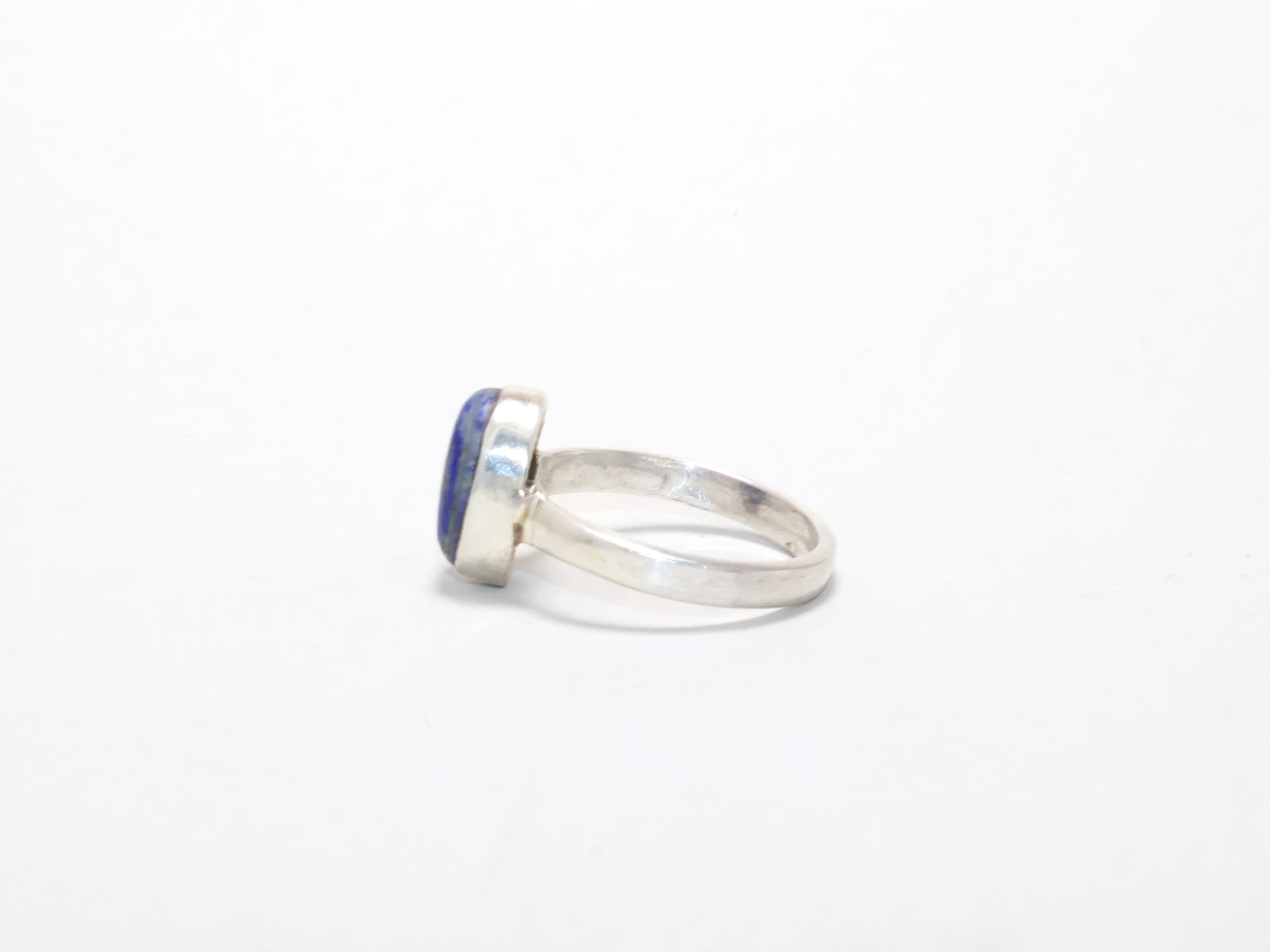 Lapislazuli Ring Edelsteinring für Damen 925 Sterling Silber Stapelring Echter Lapis Ring