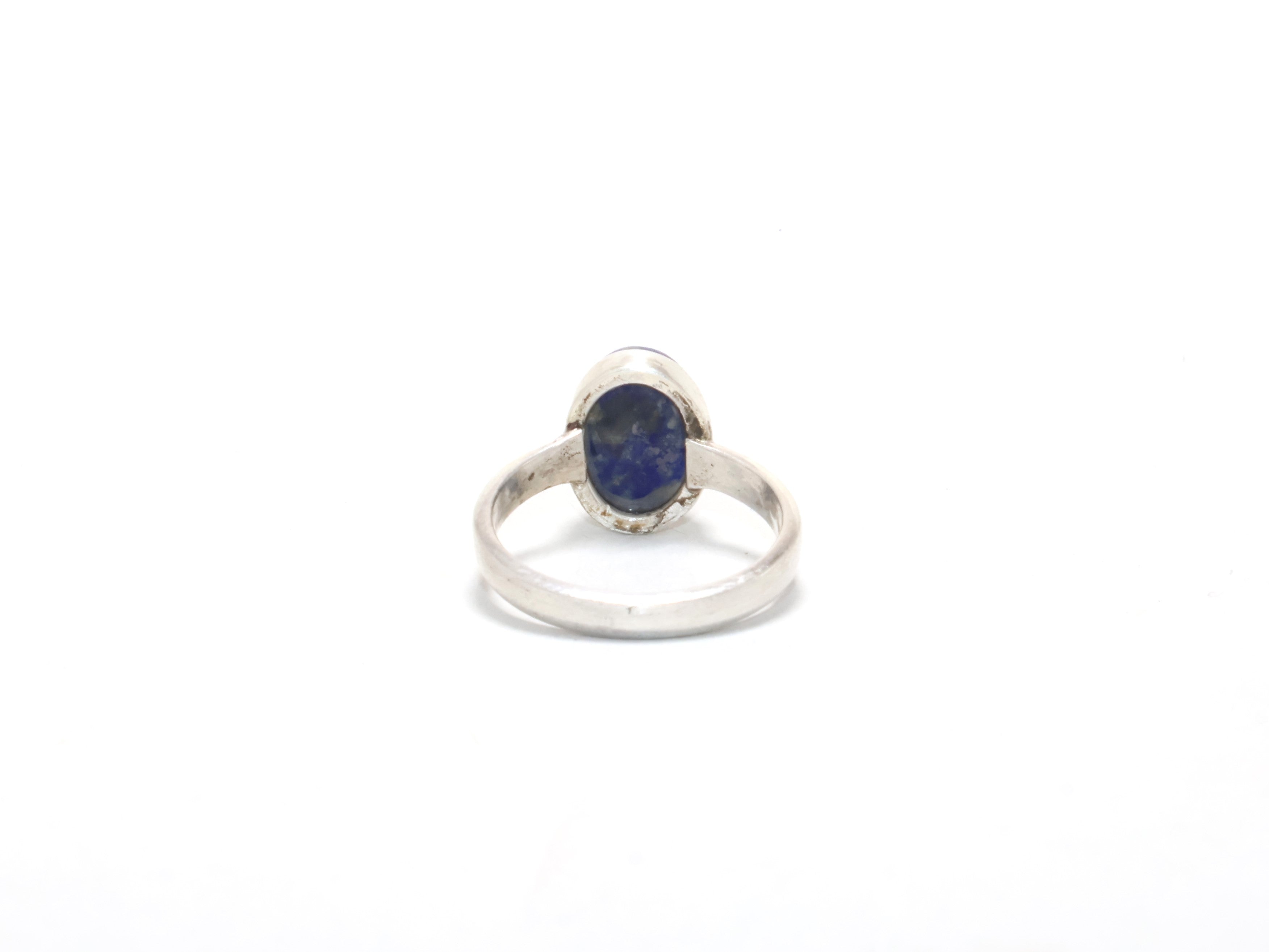 Lapislazuli Ring Edelsteinring für Damen 925 Sterling Silber Stapelring Echter Lapis Ring