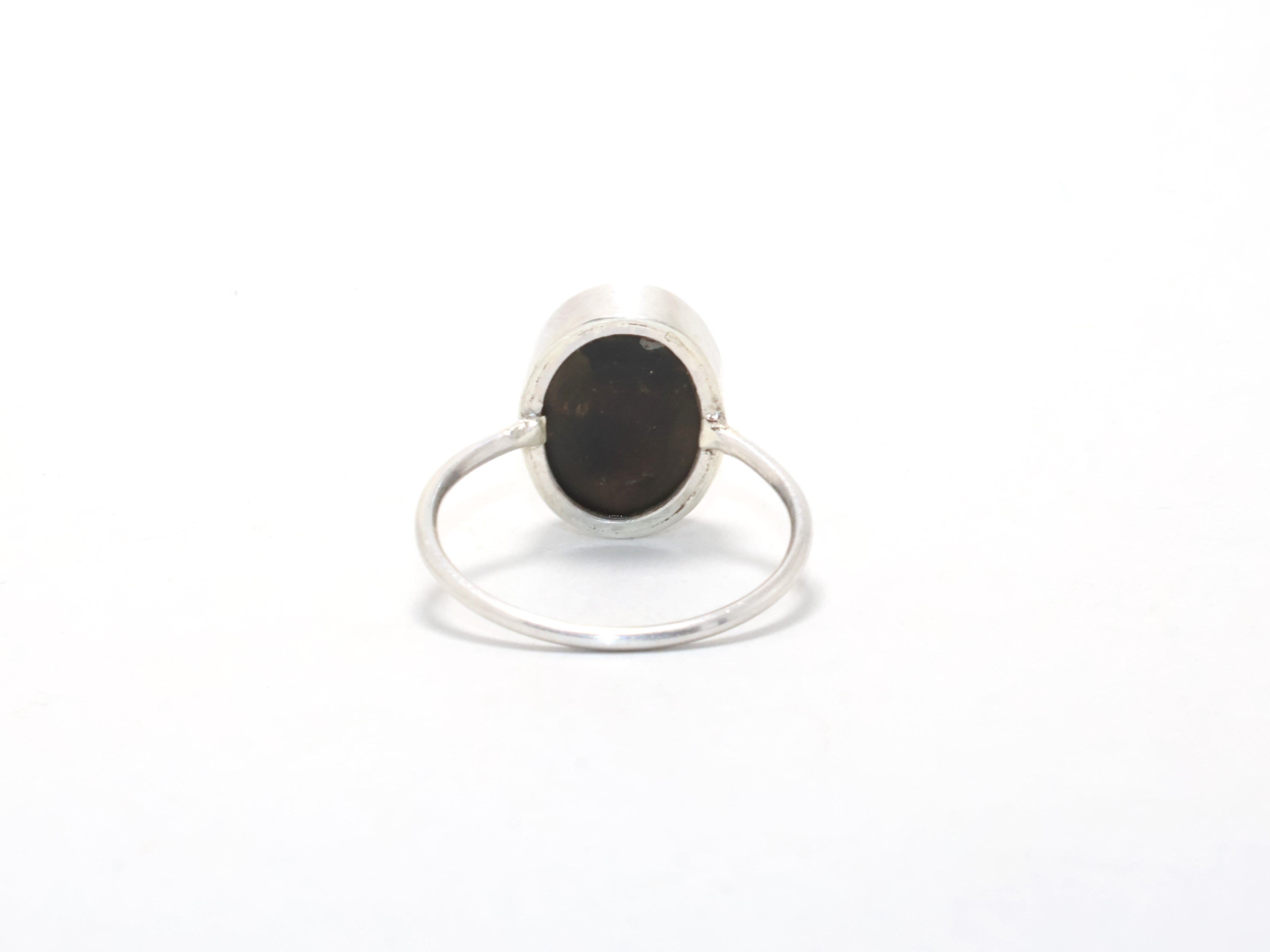 Abalone Muschel Ring 925 Sterling Silber Handgemachter Ring Für Mädchen Frauen Ring Stapelring