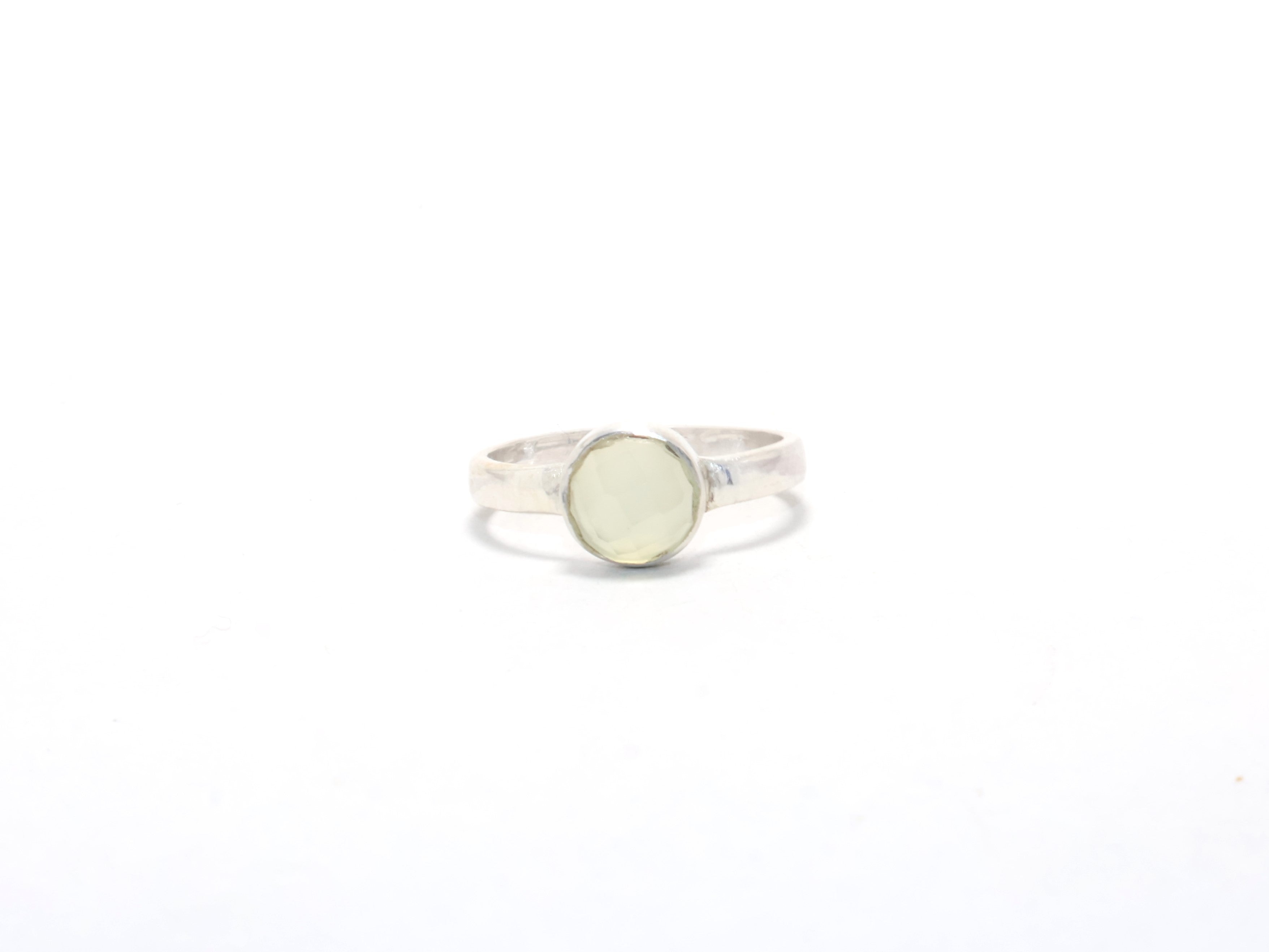 Geschliffener Aqua Chalcedon Ring 925 Sterling Silber Versprechensring Freundschaftsring Damenring Einzigartiger Ring Geschenk für sie Handgemachter Ring