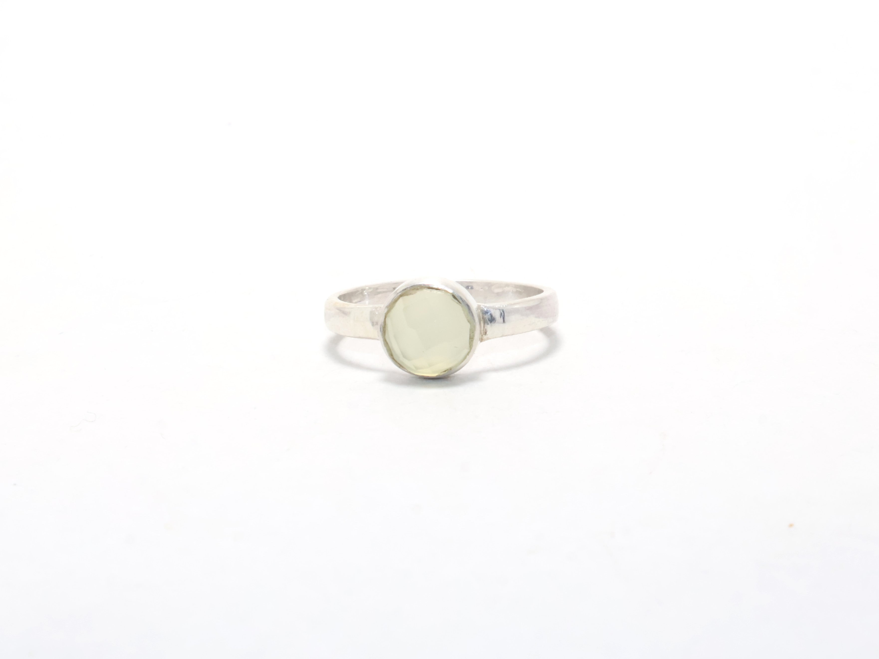 Geslepen Aqua Chalcedoon Ring 925 Sterling Zilver Belofte Ring Vriendschapsring Dames Ring Unieke Ring Cadeau Voor Haar Handgemaakte Ring