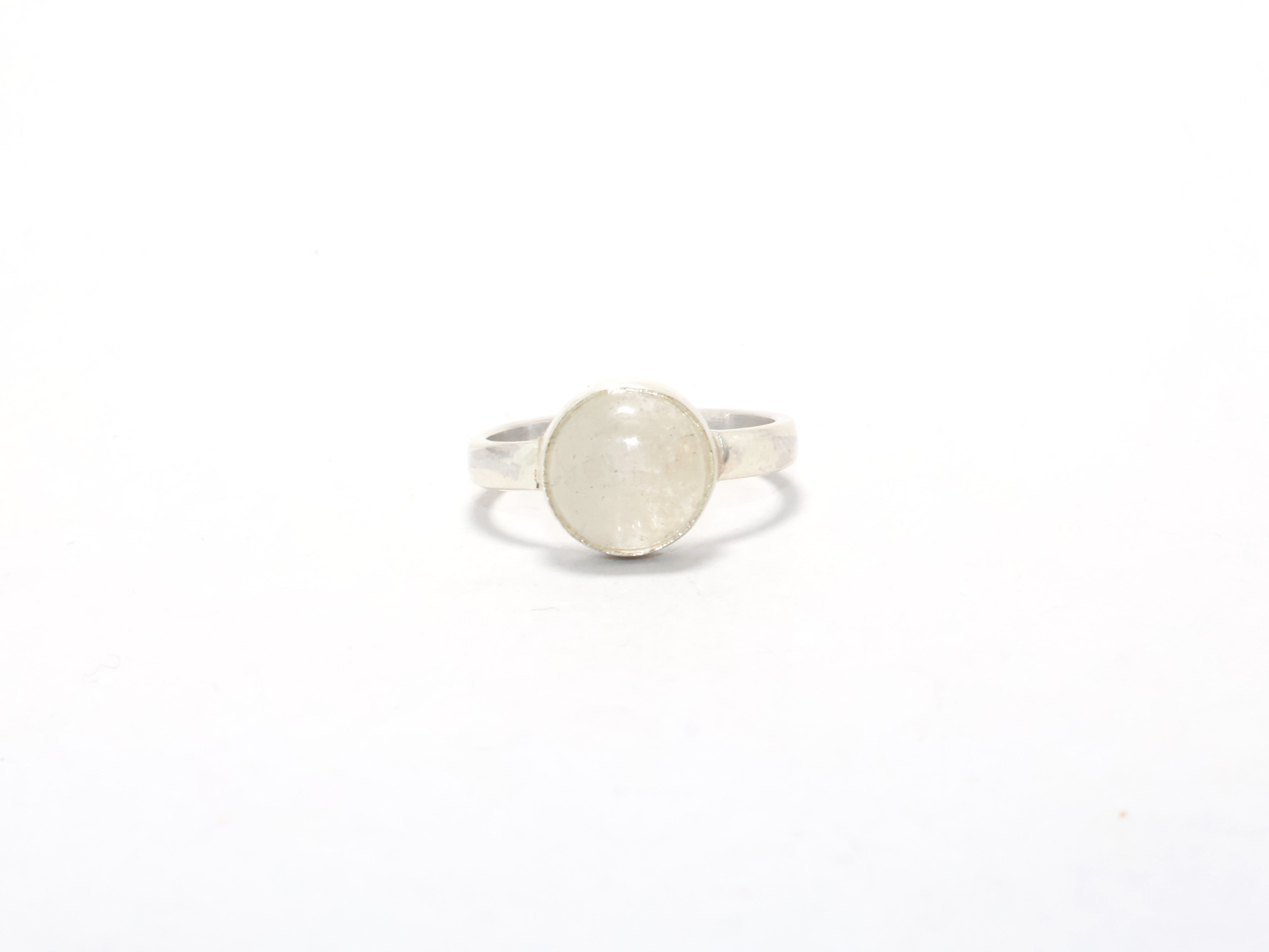Kristallquarz Ring Handgemachter Ring Geschenkidee Verlobungsring Damenring Stapelring 925 Sterling Silber Ring