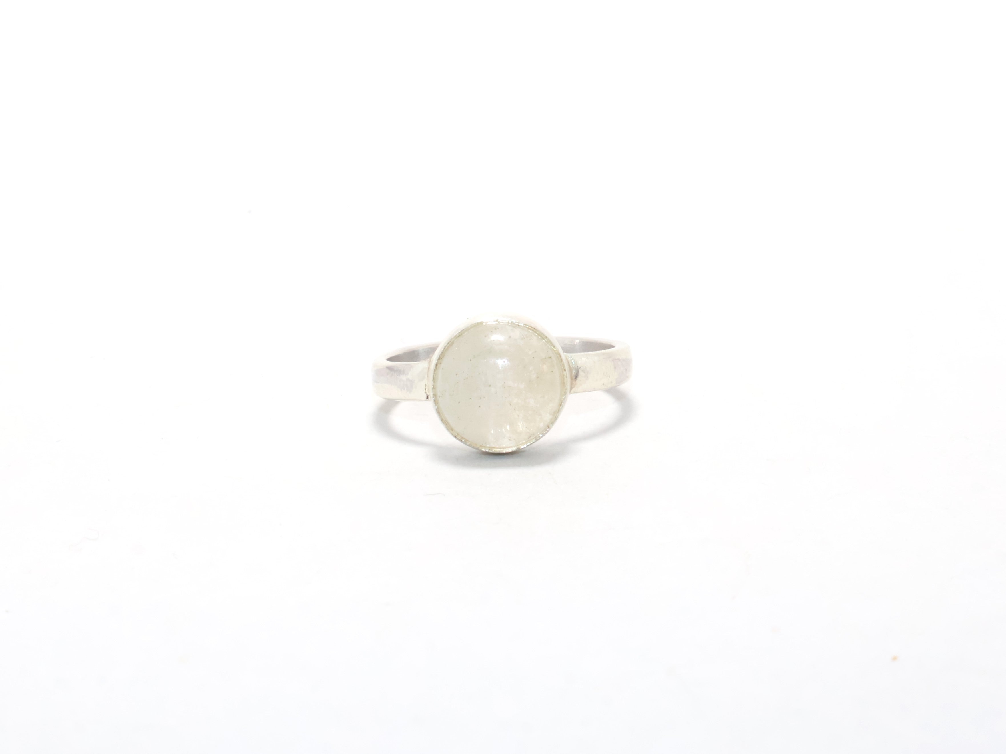 Kristallquarz Ring Handgemachter Ring Geschenkidee Verlobungsring Damenring Stapelring 925 Sterling Silber Ring