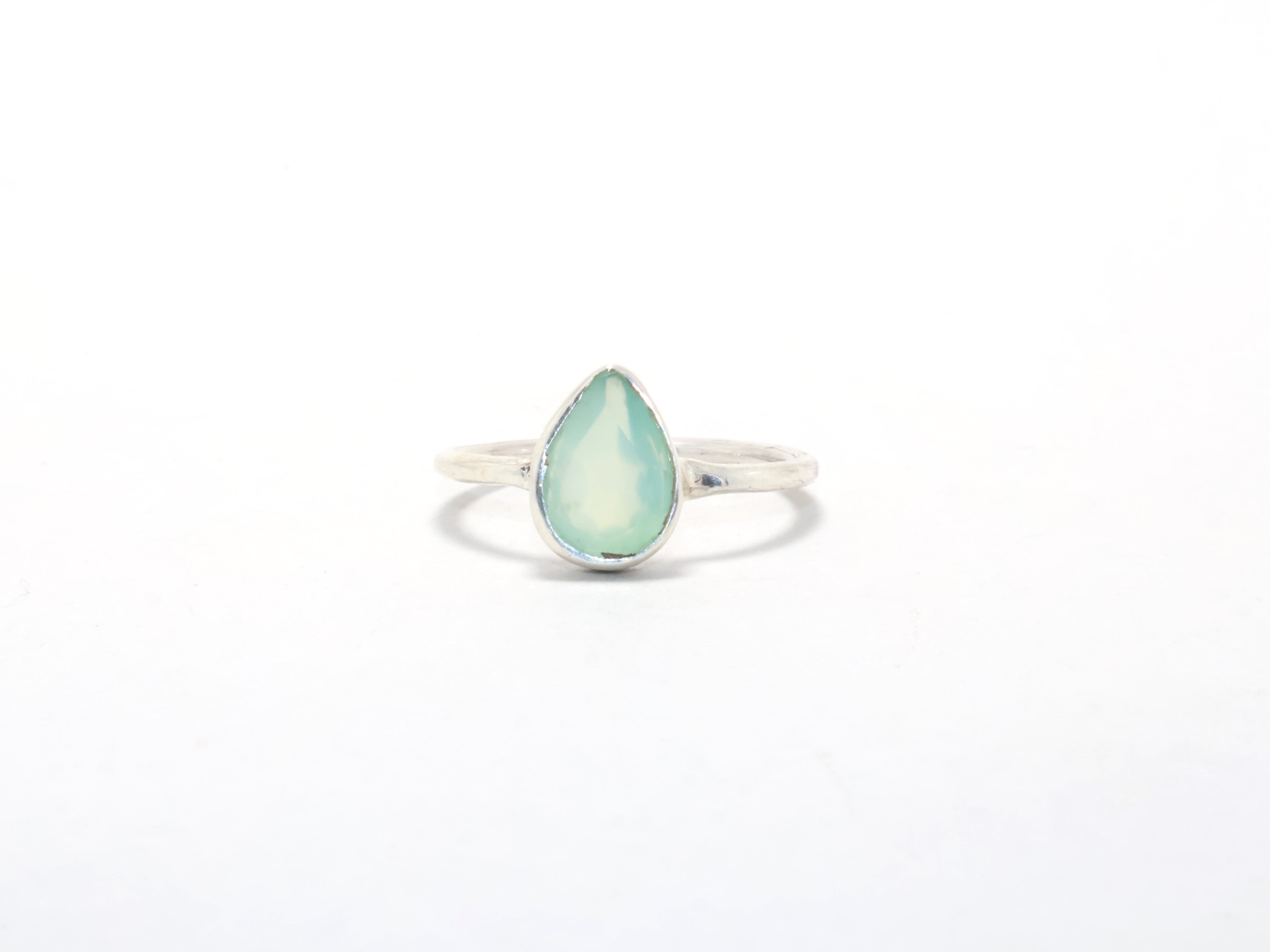 Geslepen Aqua Chalcedoon Ring Dames Sieraden Verjaardag Cadeau Vriendschap Cadeau 925 Sterling Zilver Handgemaakte Ring Echte Ring Cadeau Voor Haar