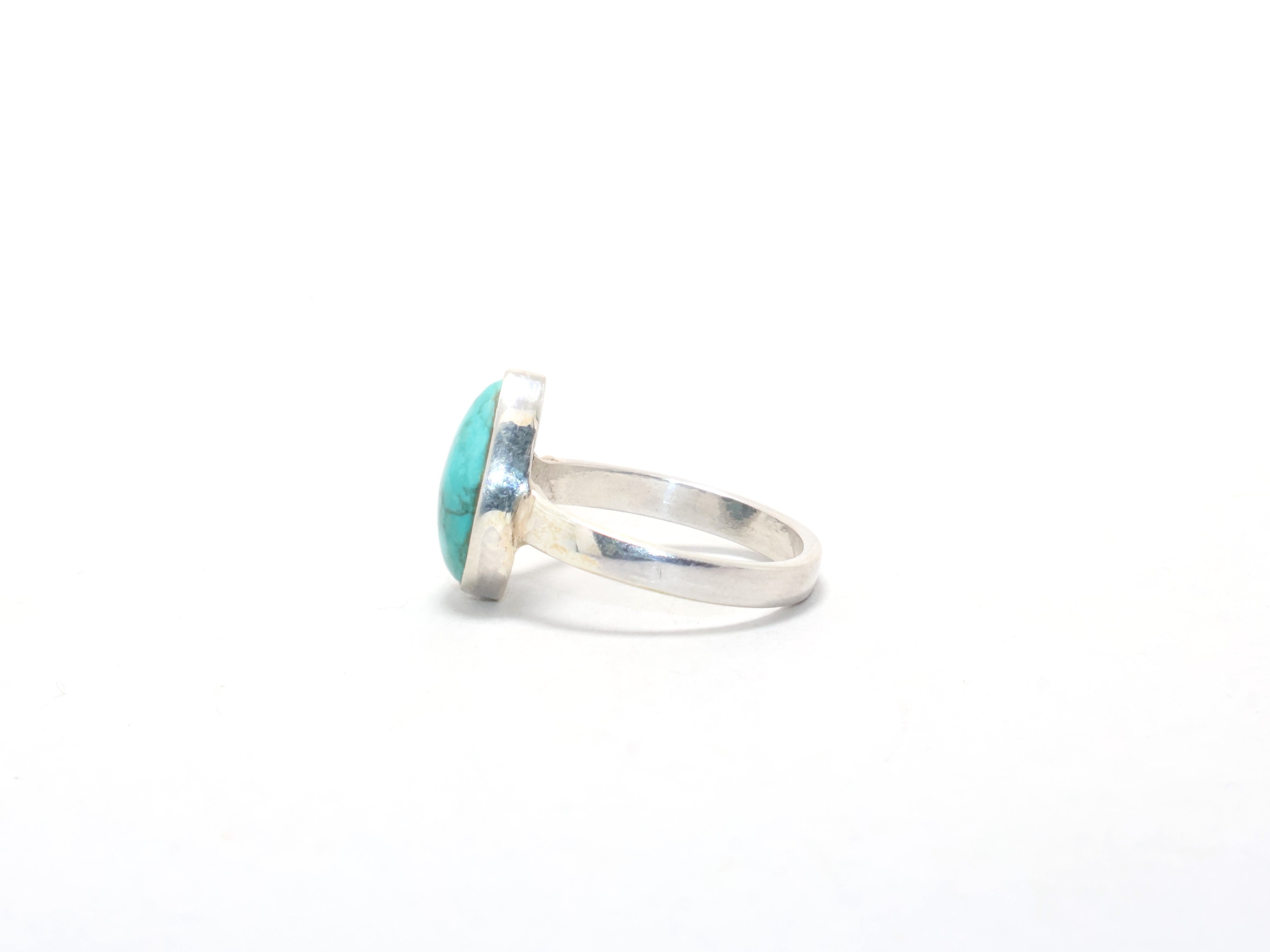 Türkisring Versprechensring Geschenkidee Geschenk für Sie Einzigartiger Ring Stapelring 925 Sterling Silber Handgemachter Ring