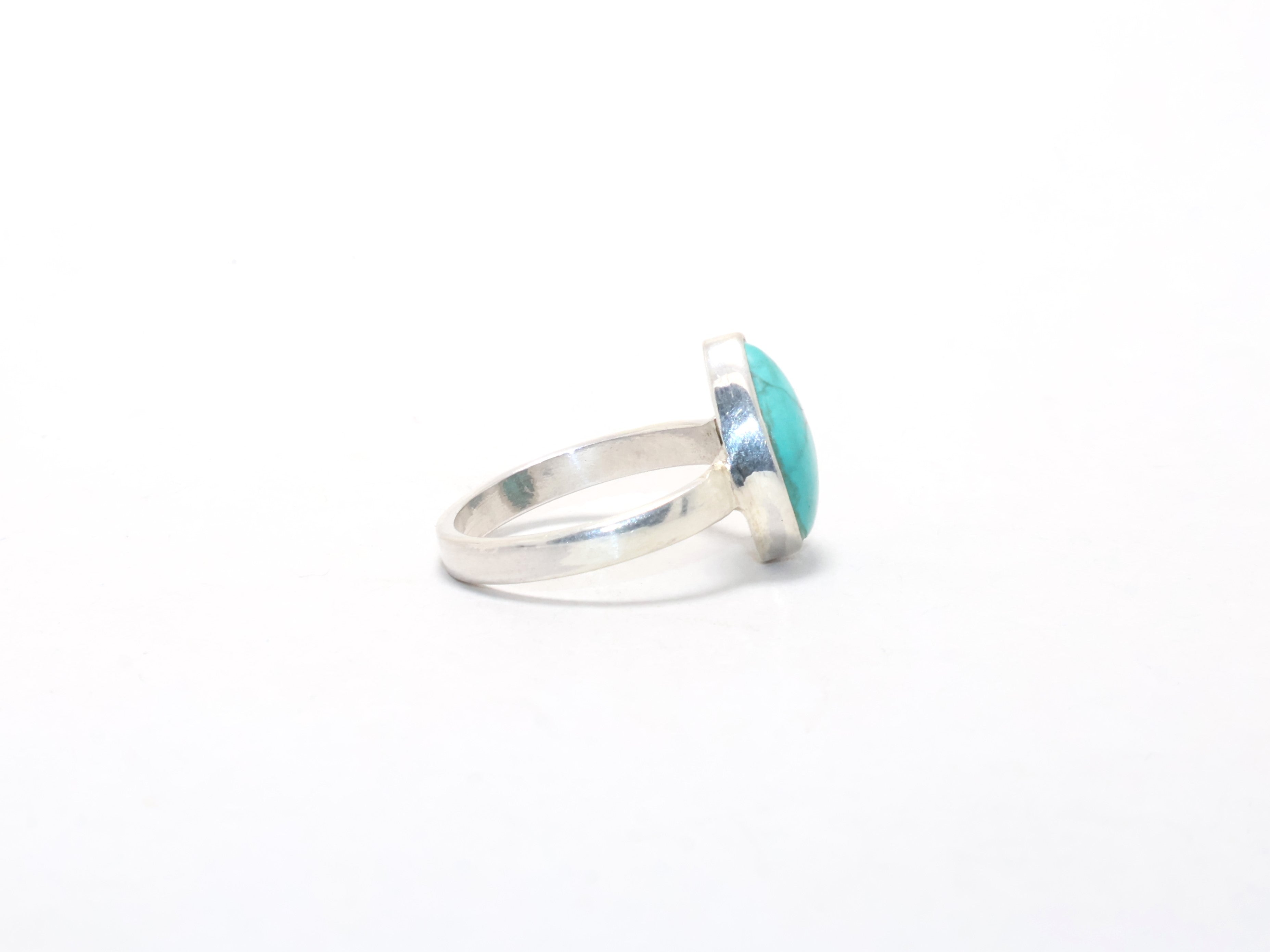 Türkisring Versprechensring Geschenkidee Geschenk für Sie Einzigartiger Ring Stapelring 925 Sterling Silber Handgemachter Ring