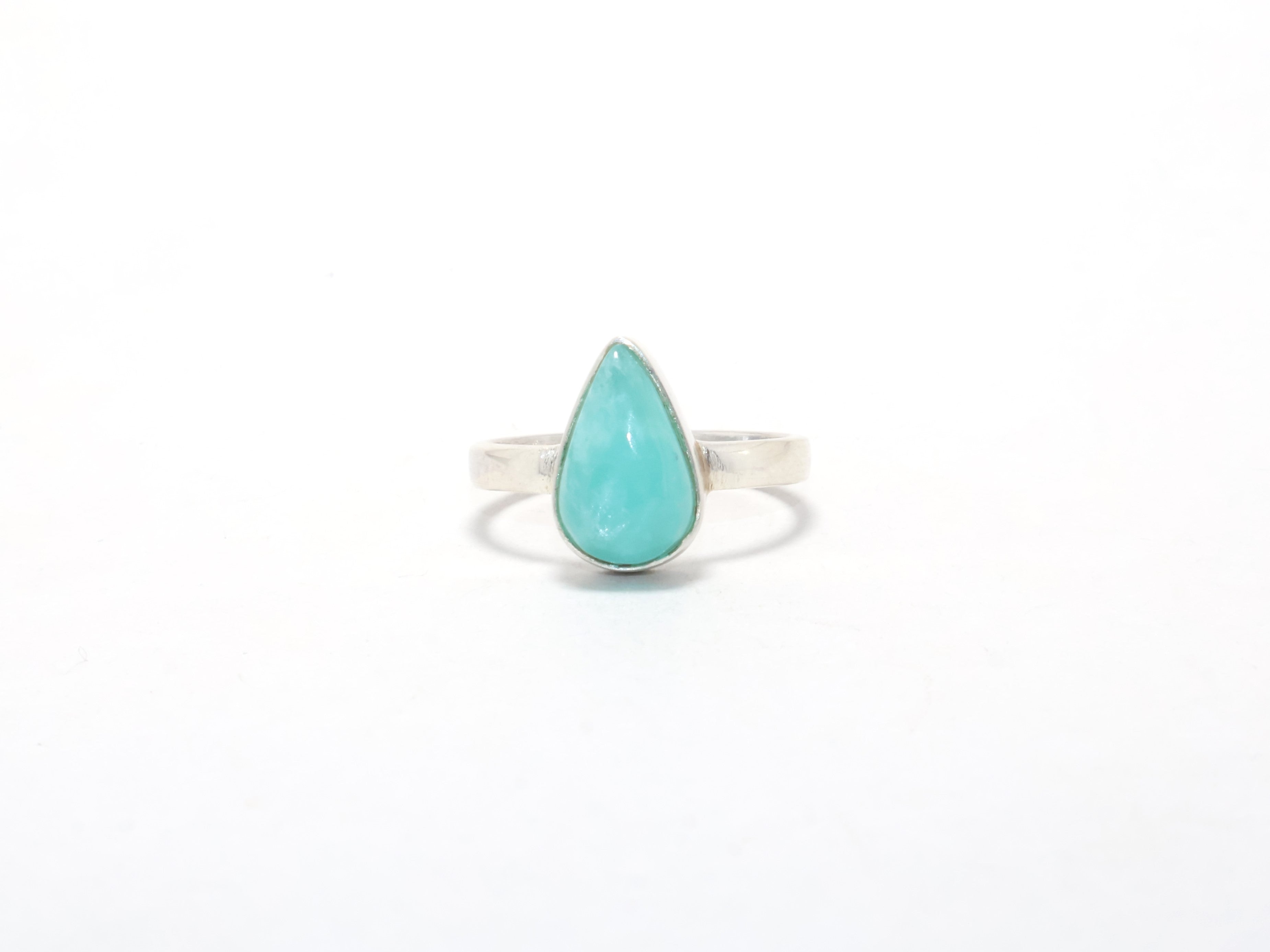 Amazonite Ring Handmade Stacking Ring Birthstone Ring Gift Item 925 Sterling Silver