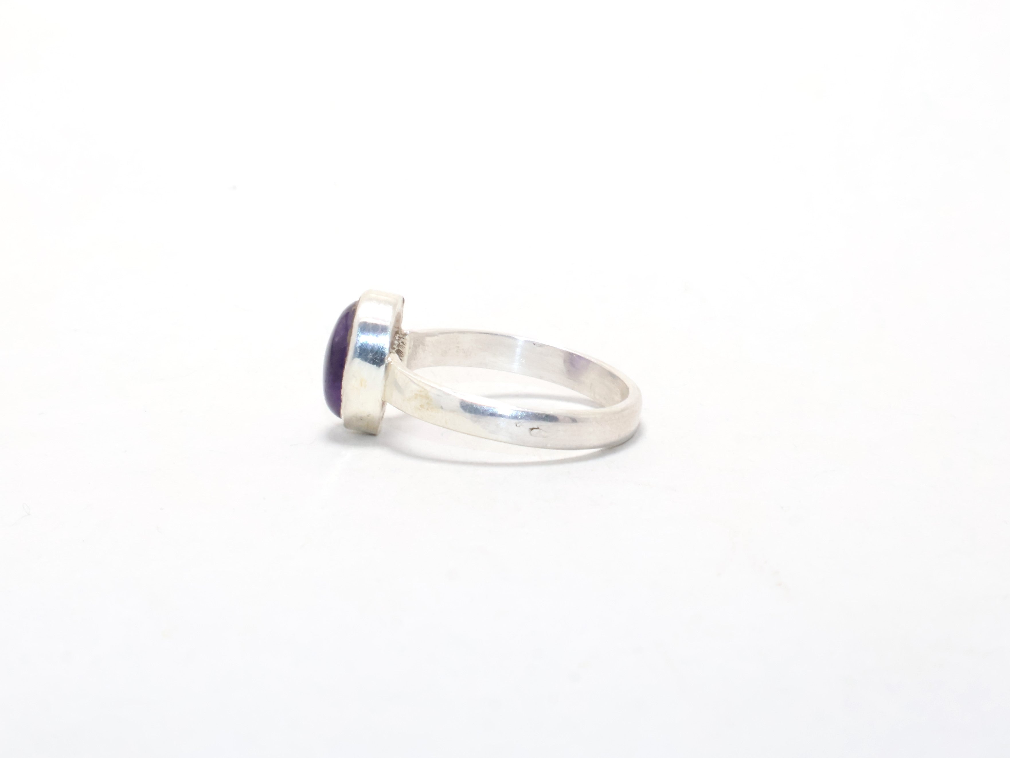 Amethyst Ring Stapelring Handgemachter Ring Versprechensring Freundschaftsring 925 Sterling Silber Damenring Geschenk für Sie