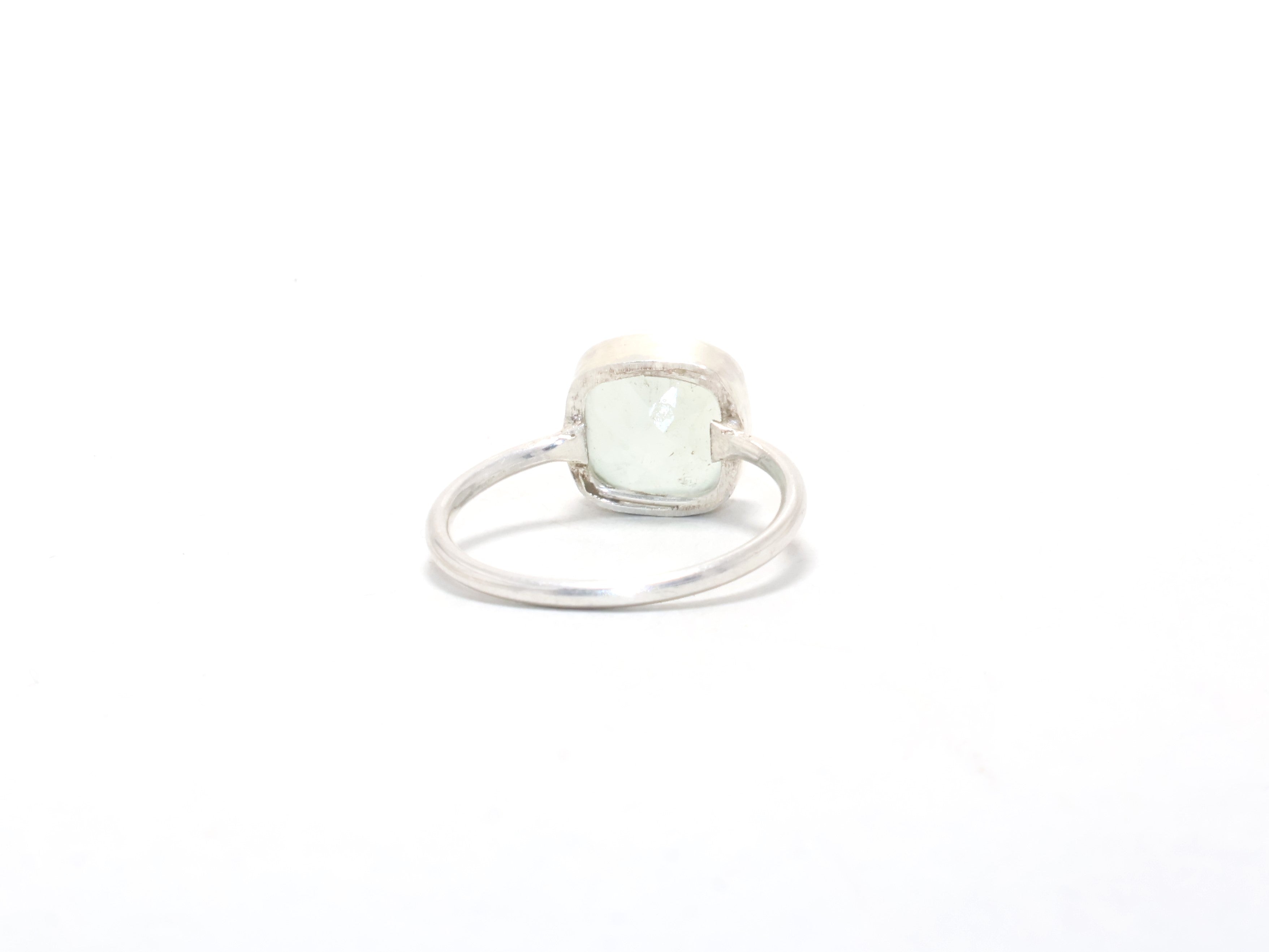 Cut Aqua Chalcedony Ring Promise Ring Gift Item Handmade Ring Genuine Ring Gift For Her Sterling Silver Stacking Ring