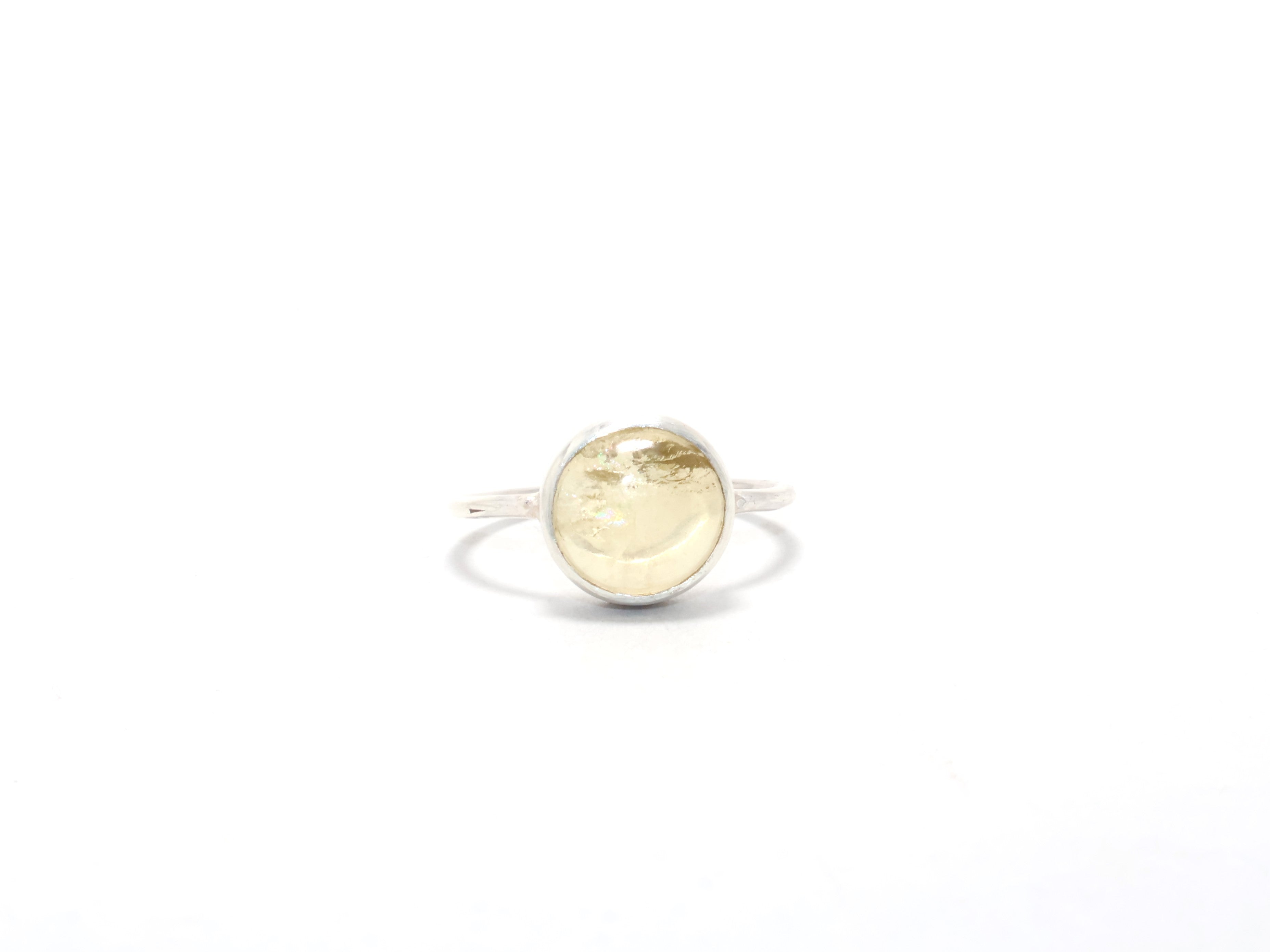 Natürlicher Lemon Quarz Ring Handgefertigter Ring 925 Sterling Silber Ring Für Tochter Verlobungsring Edelsteinring