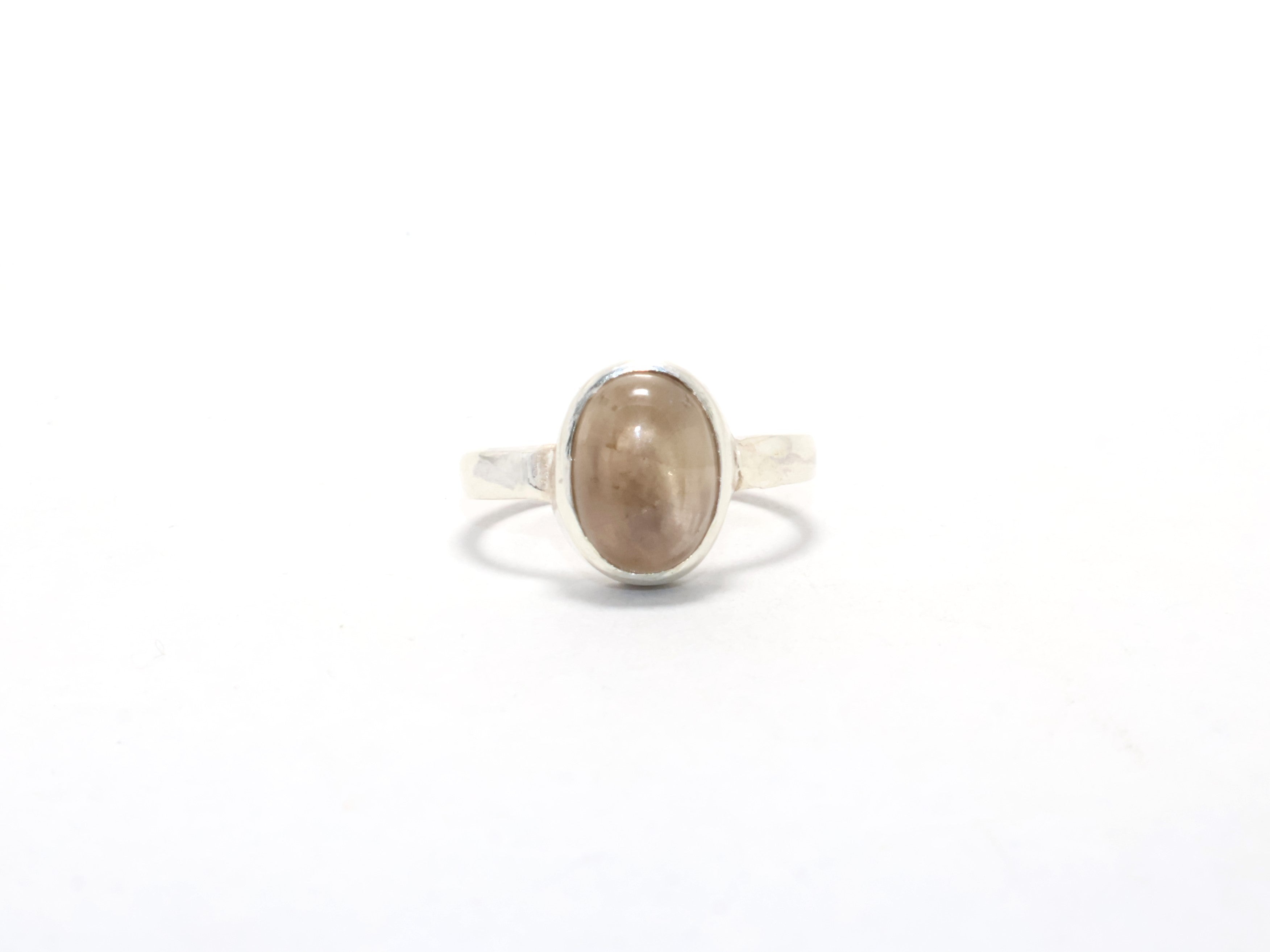 Ovaler Rauchquarzring 925 Sterling Silber Juni Geburtssteinring Versprechensring Geschenk für Sie, Boho Ring Edelsteinring Stapelbarer Ring Ringe für Frauen