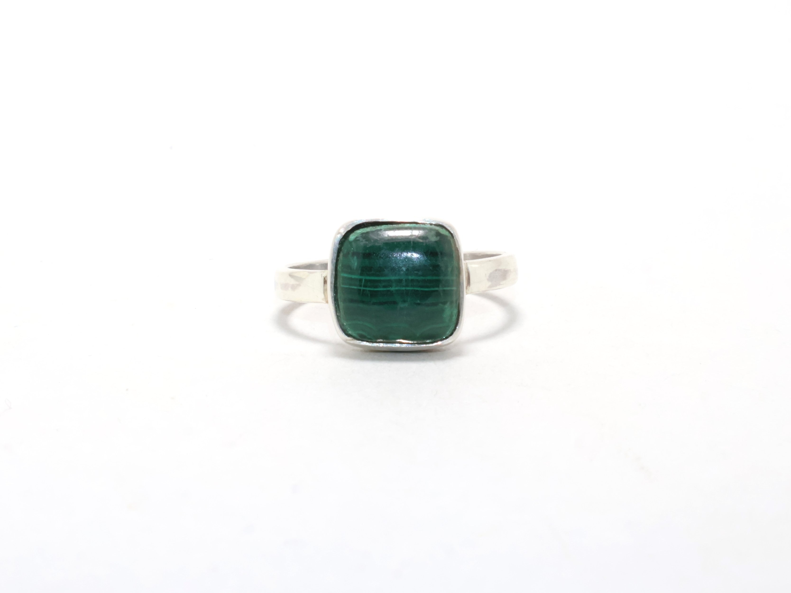 Natur-Malachit-Ring Geschenk für Mädchen Geburtstag Ring Grüner Edelsteinring Versprechensring 925 Sterling Silber Ring Geschenk für Mama
