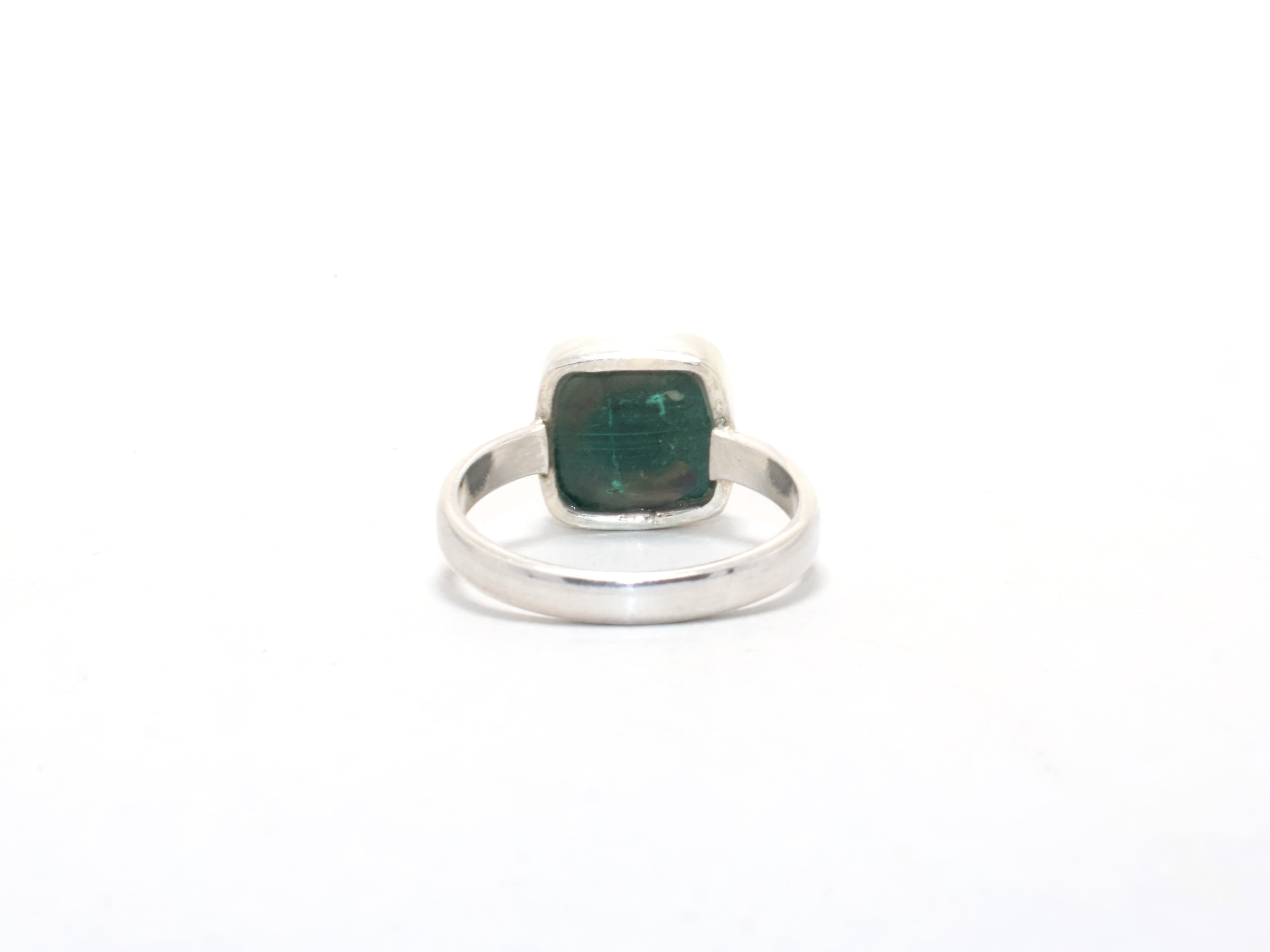 Natur-Malachit-Ring Geschenk für Mädchen Geburtstag Ring Grüner Edelsteinring Versprechensring 925 Sterling Silber Ring Geschenk für Mama