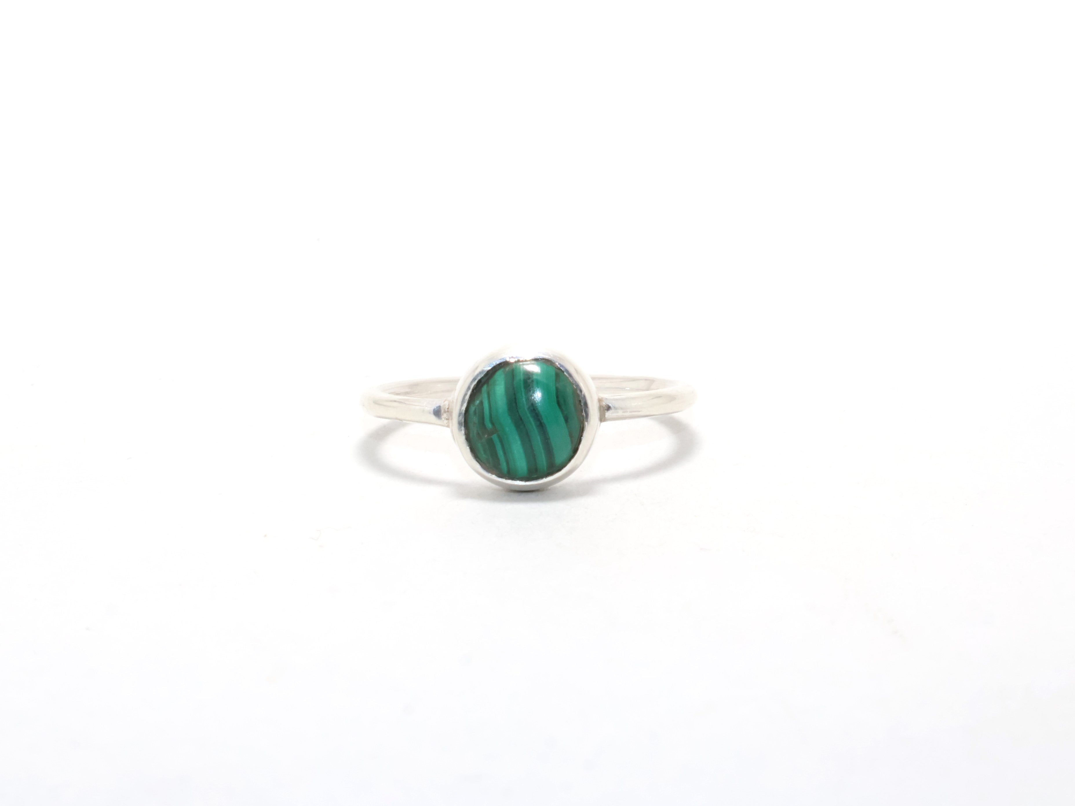 Natur-Malachit-Ring Geschenk für Mädchen Geburtstagsring Grüner Edelsteinring Verlobungsring 925 Sterling Silber Ring Malachit-Schmuck Geschenk für Mama