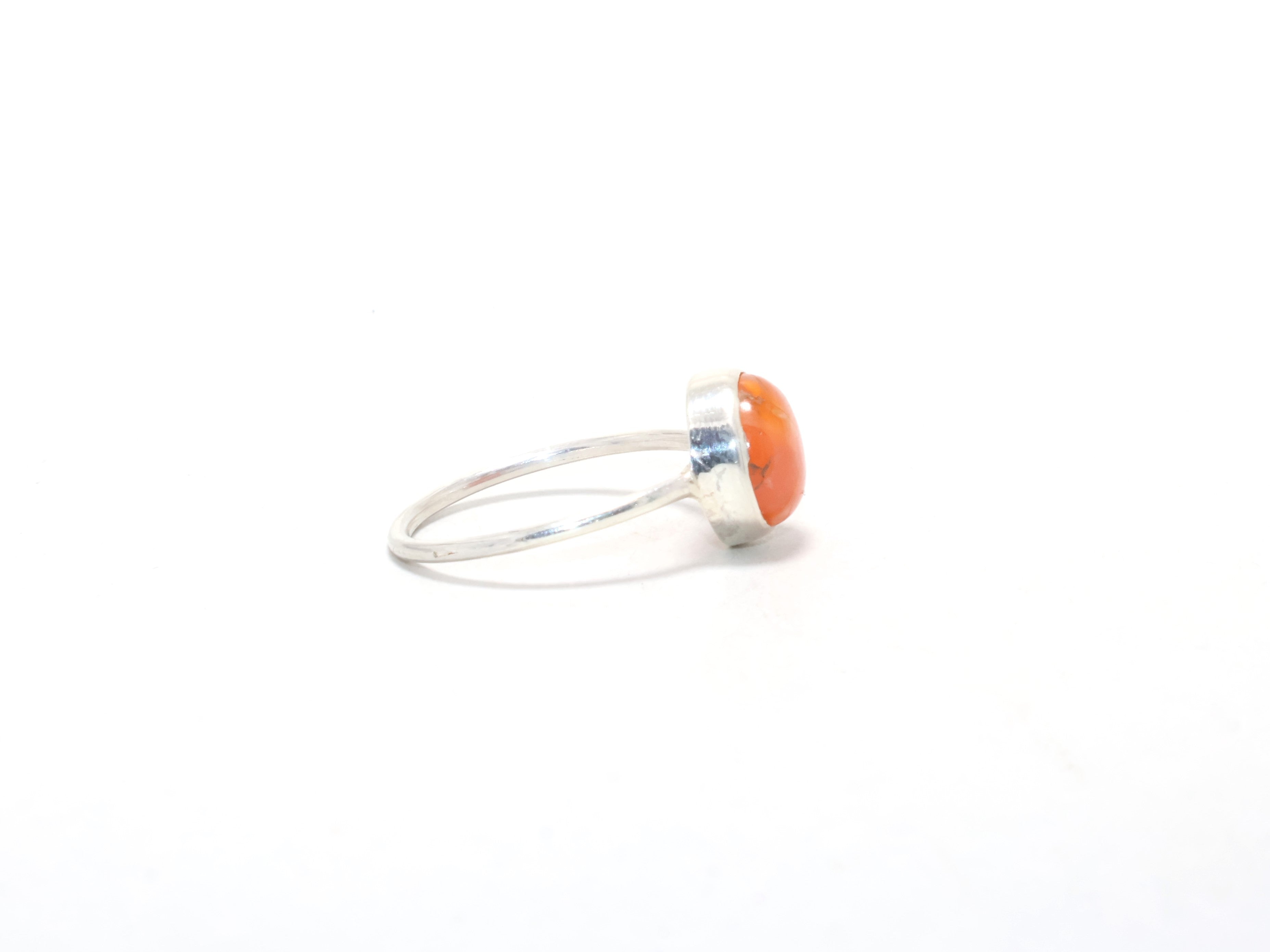 Natürlicher Karneol Edelstein Ring Stapelring 925 Sterling Silber Geburtstagsgeschenk Handgemachter Boho Ring Ring für Sie